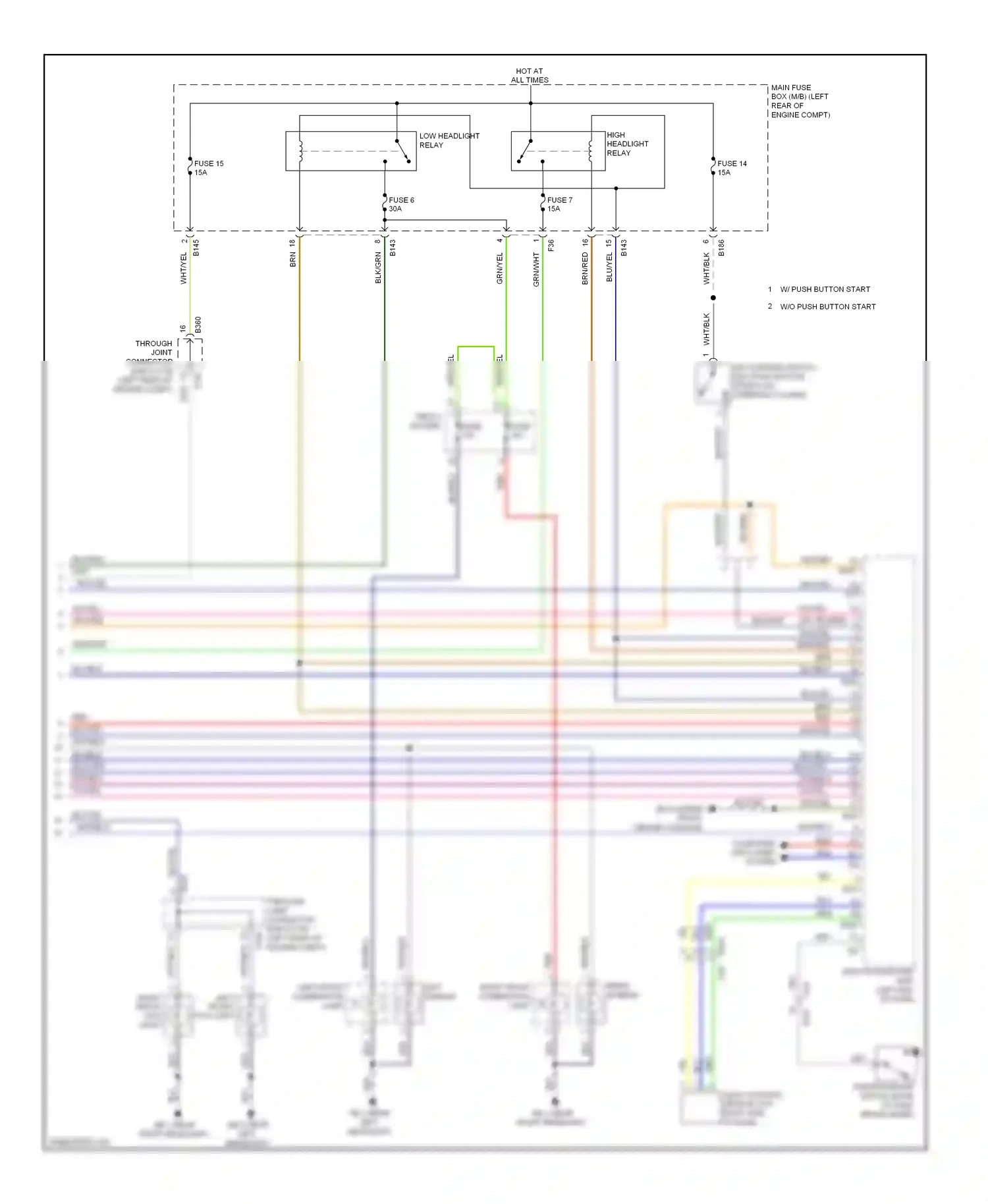 Subaru XV GP (2011-2016) (w/ push button start) wiring diagram  (3 of 7)