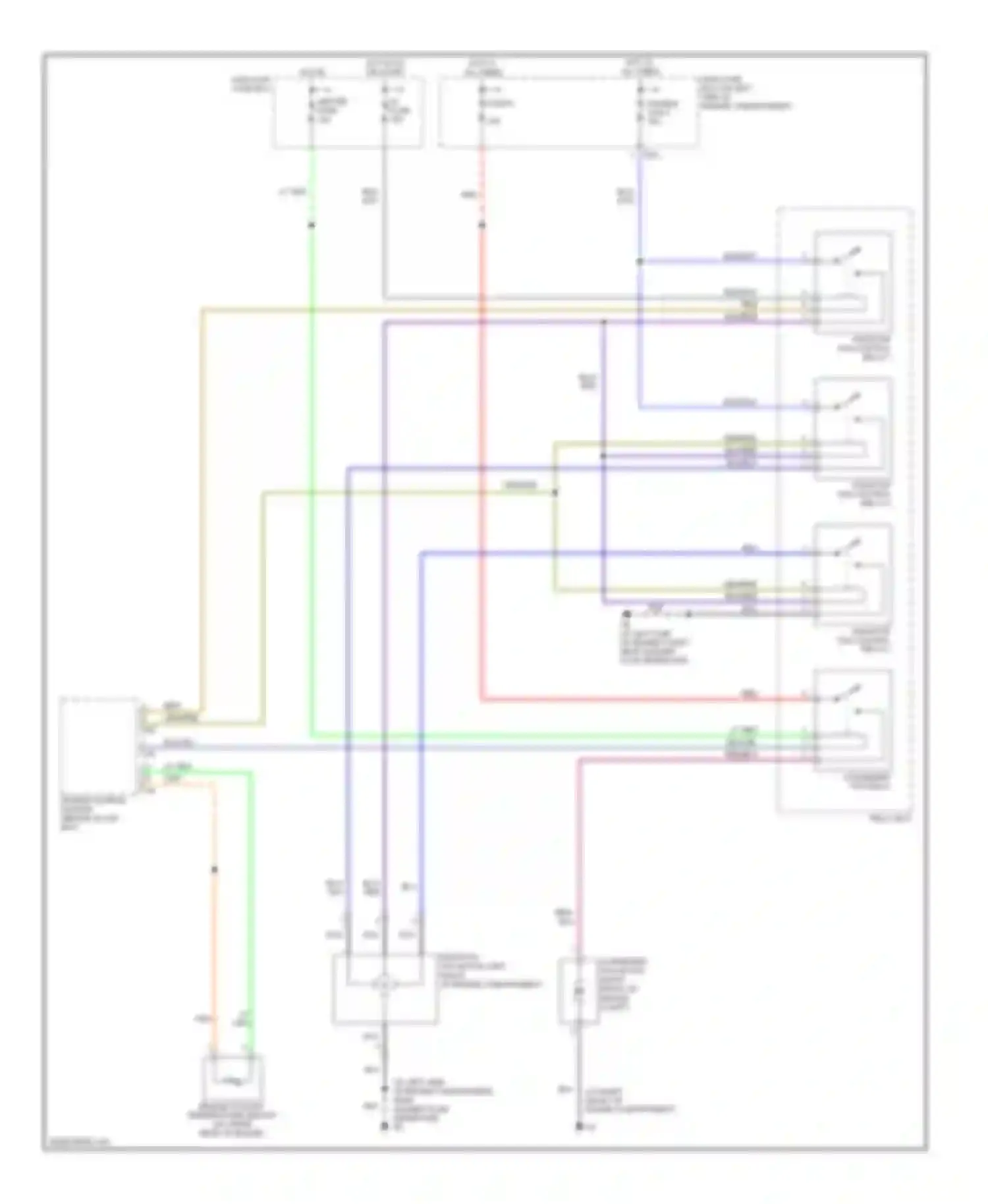 Aerio Suzuki I (2001-2007): Cooling fan circuit