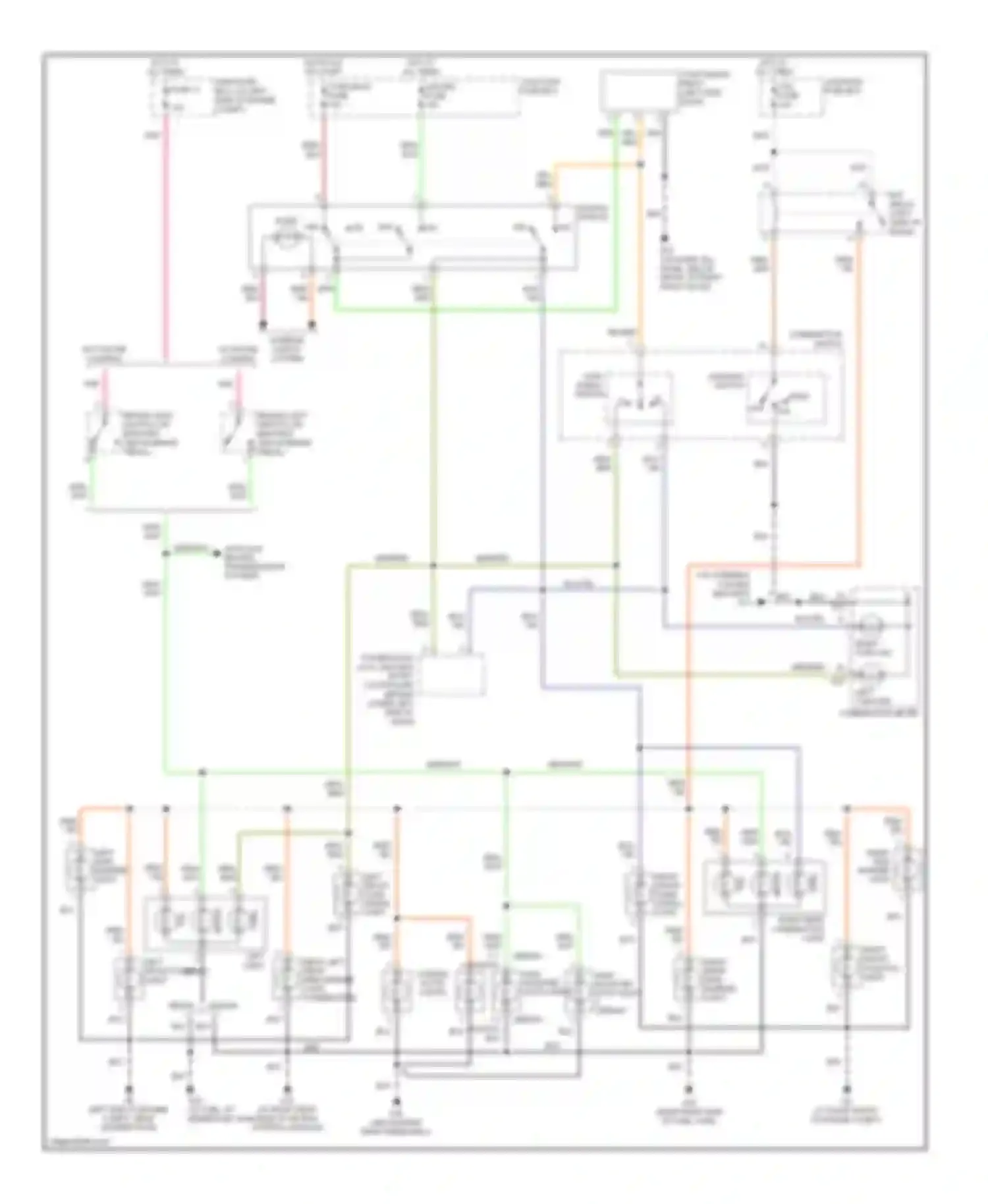 Aerio Suzuki I (2001-2007): Exterior lamps circuit