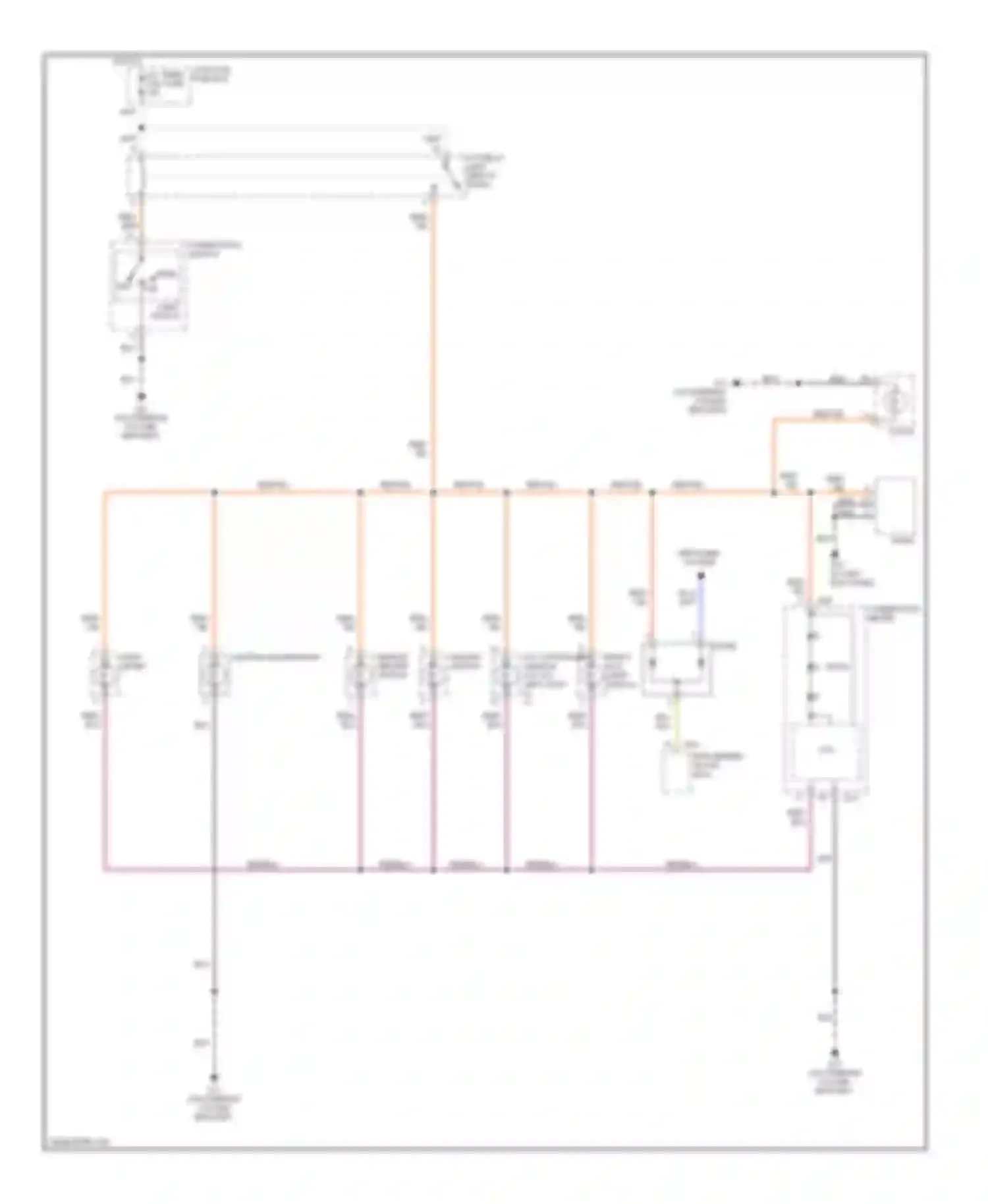 Aerio Suzuki I (2001-2007): Instrument illumination circuit