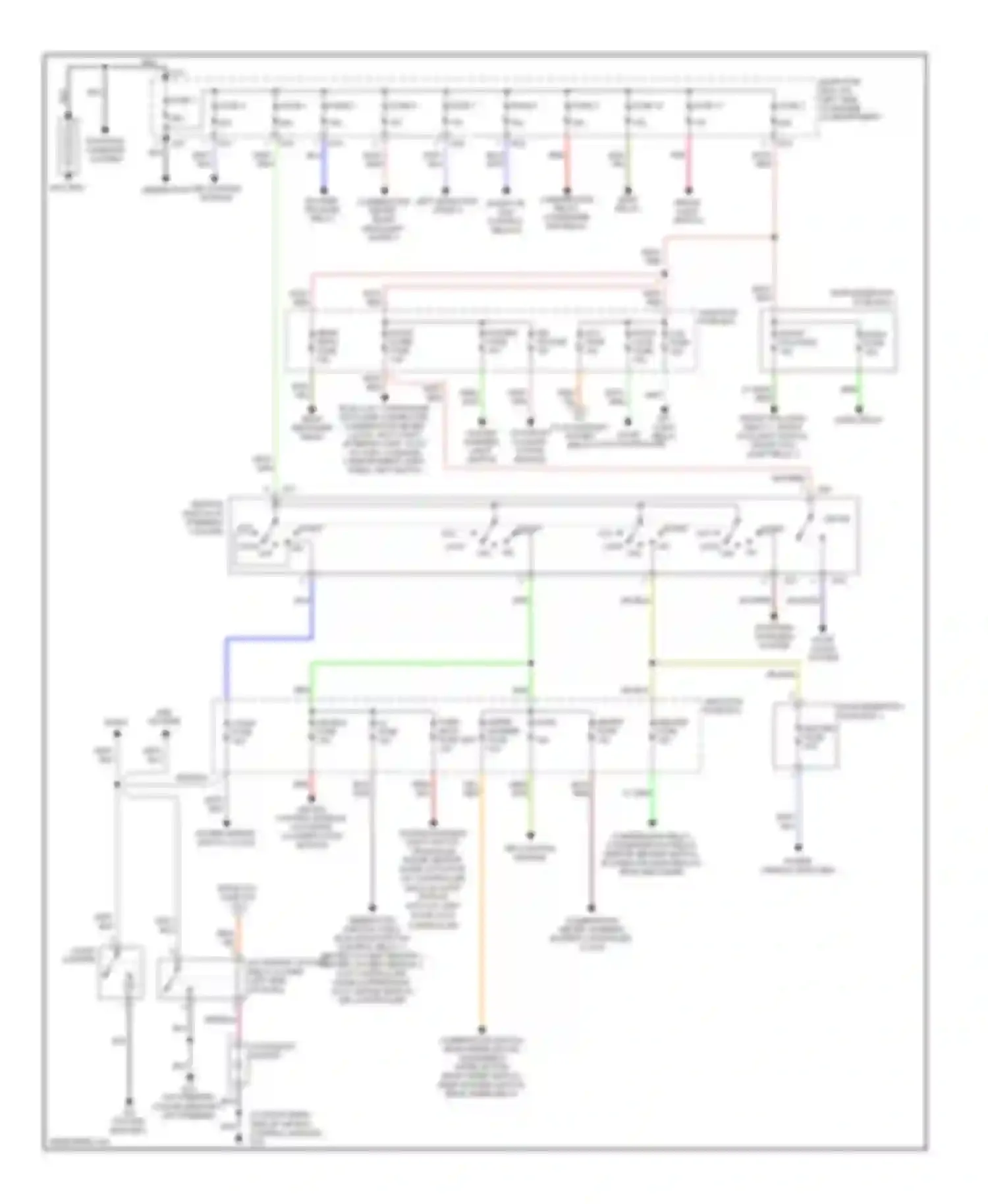 Aerio Suzuki I (2001-2007): Power distribution circuit