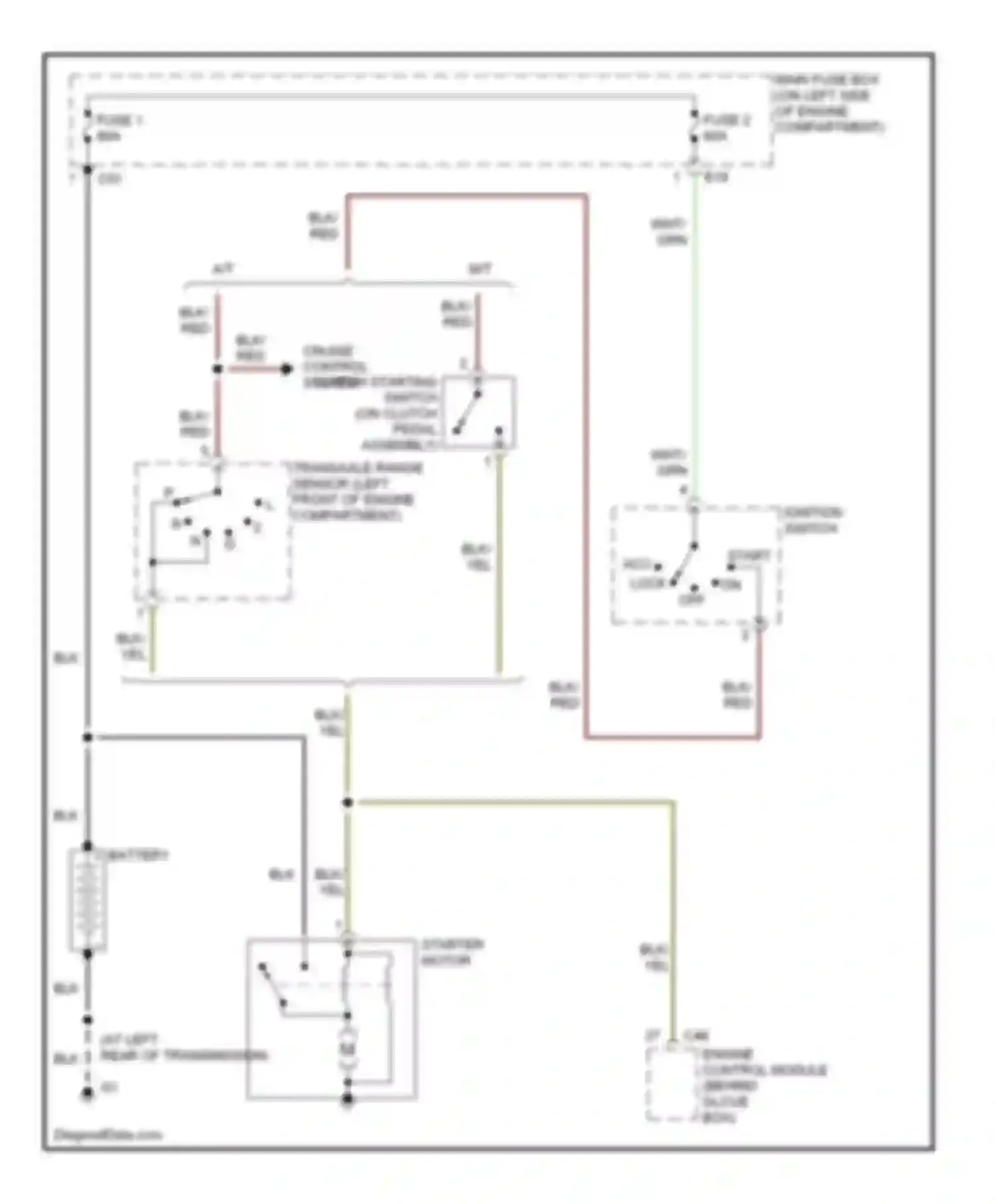 Aerio Suzuki I (2001-2007): Starting circuit