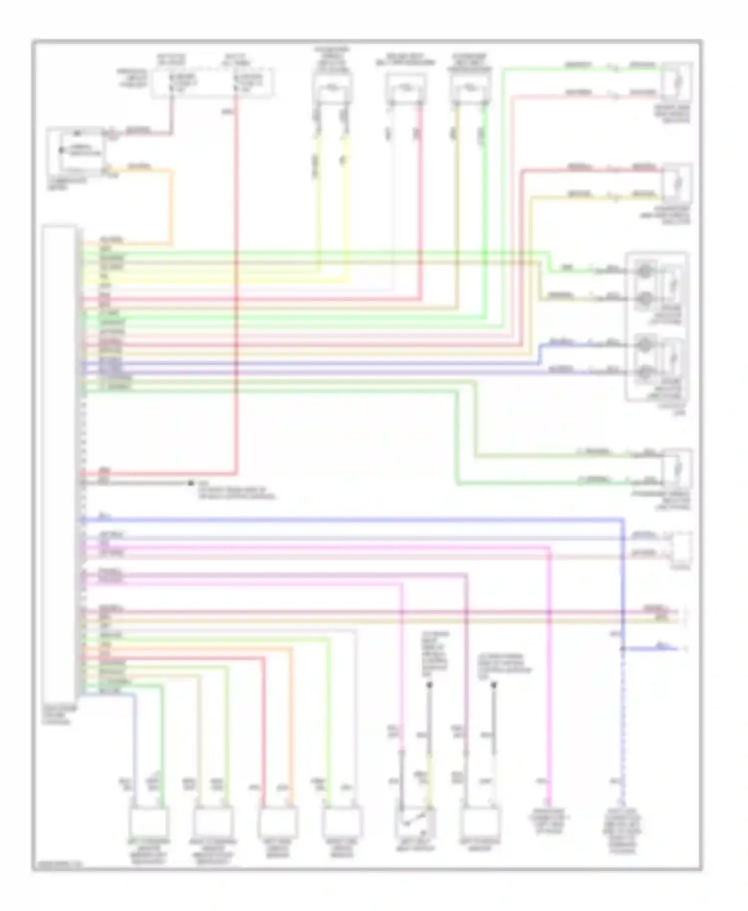 Aerio Suzuki I (2001-2007): Supplemental restraints circuit (1 of 2)