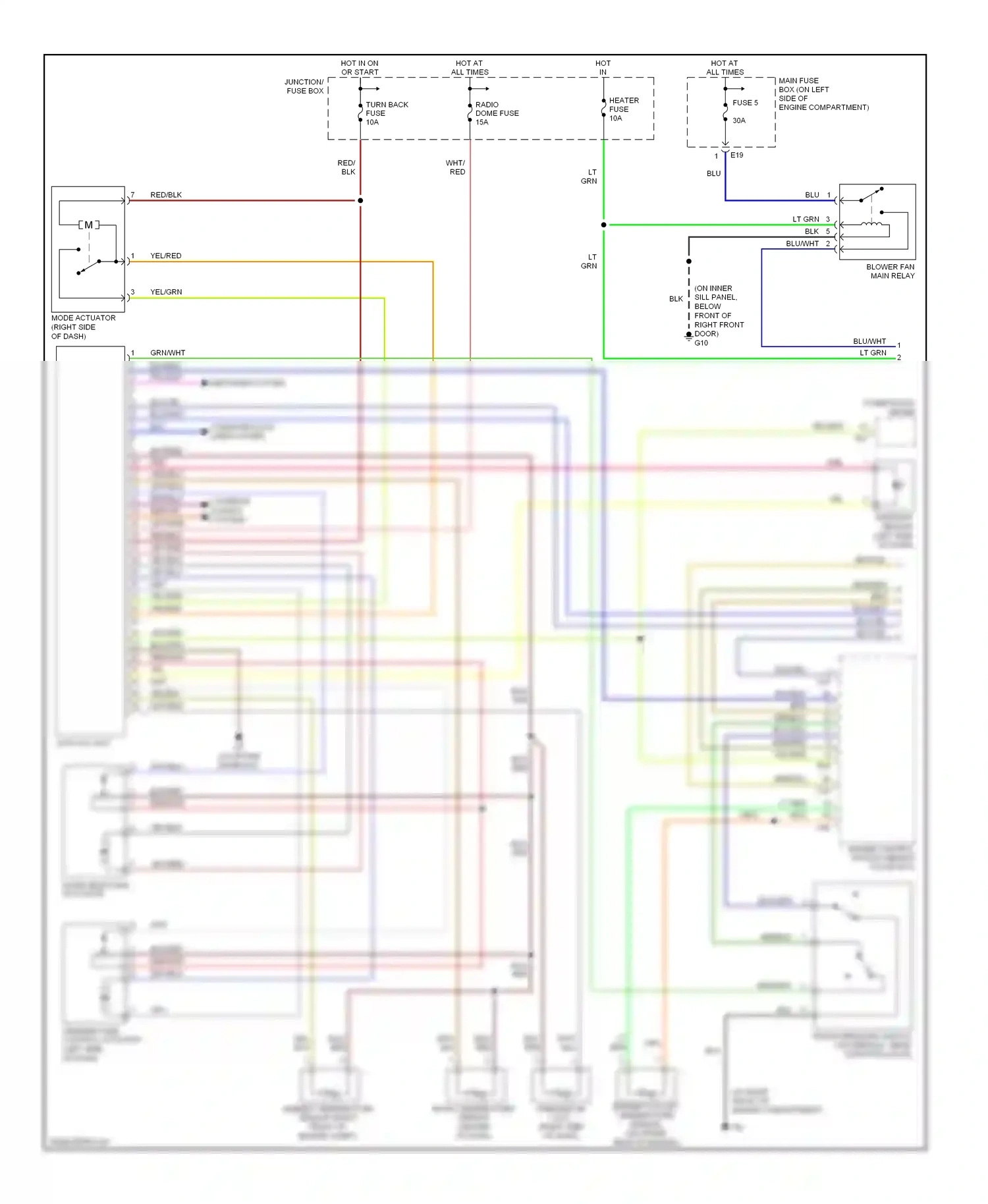 Wiring diagram blk/red for Suzuki Aerio I (2001-2007) (2 of 16)
