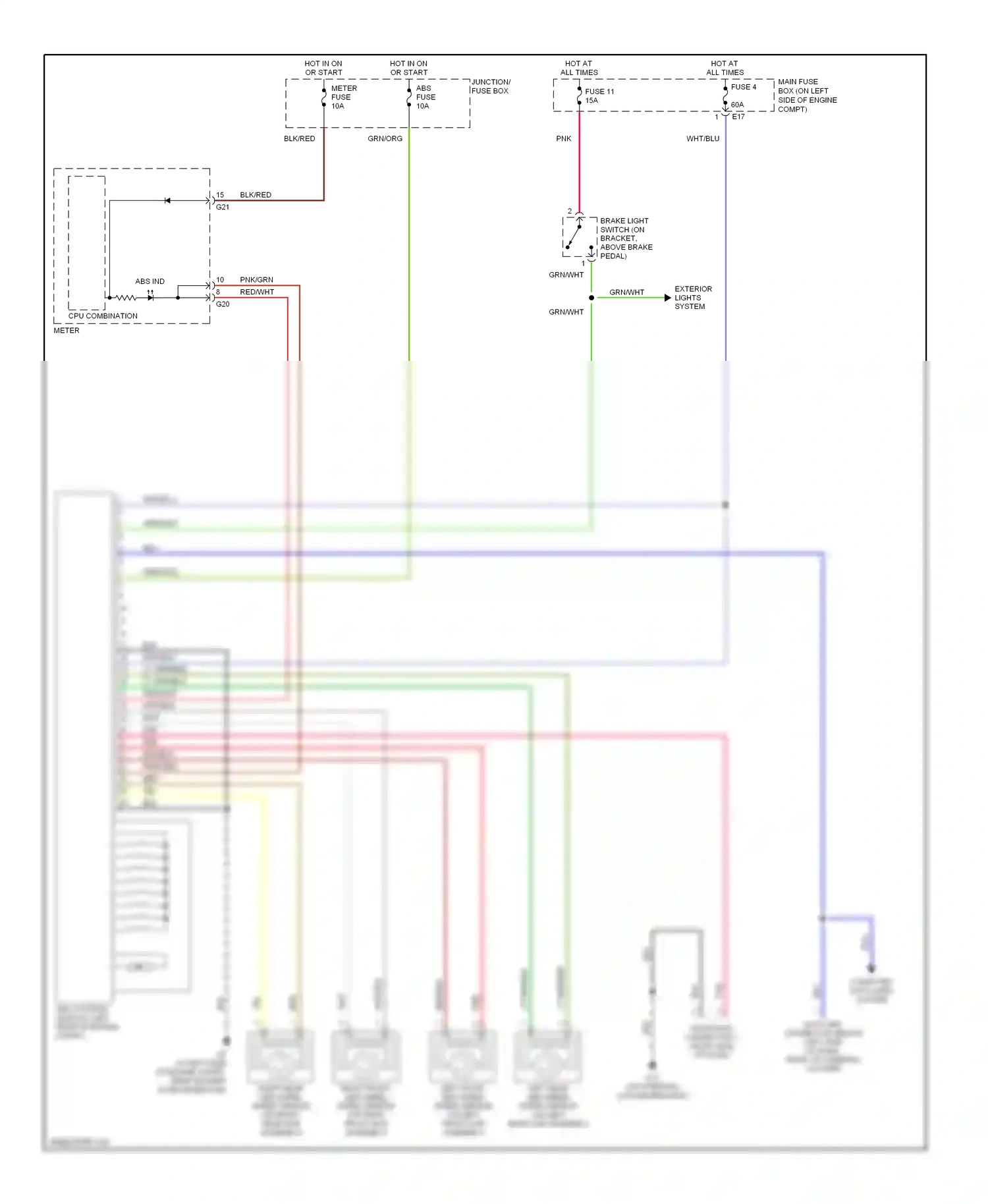 Wiring diagram blk/red for Suzuki Aerio I (2001-2007) (1 of 16)