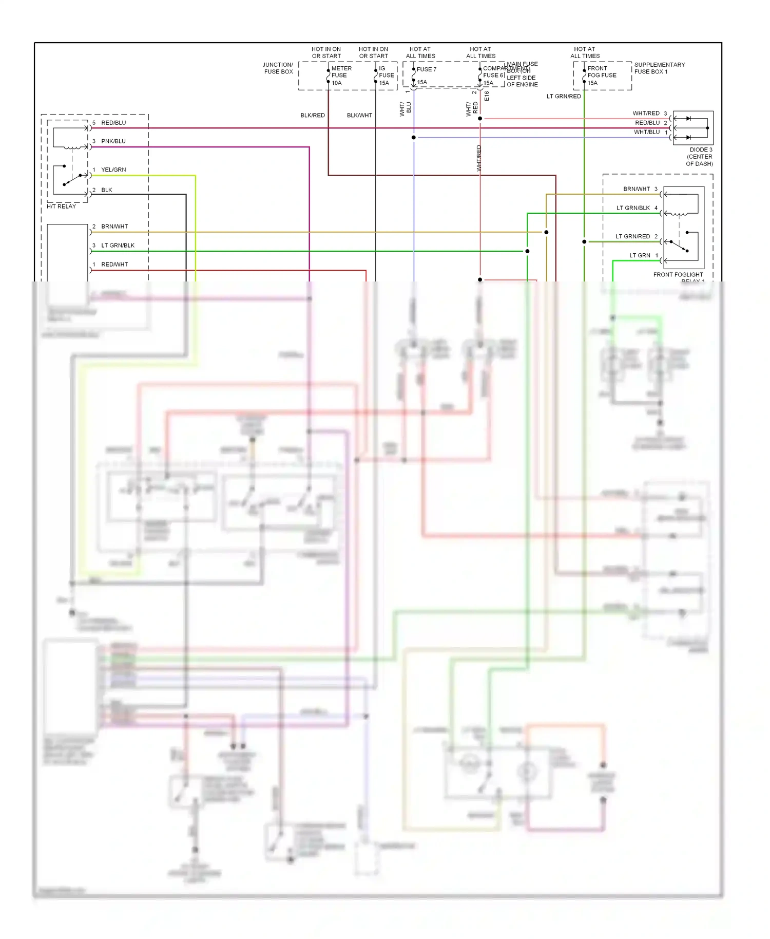 Wiring diagram blu for Suzuki Aerio I (2001-2007) (12 of 23)