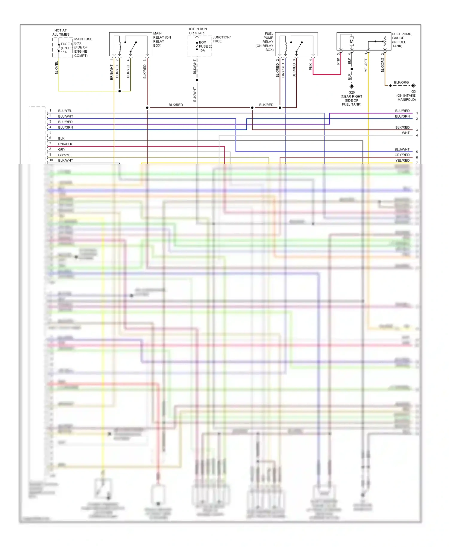Wiring diagram blu/grn for Suzuki Aerio I (2001-2007) (1 of 2)