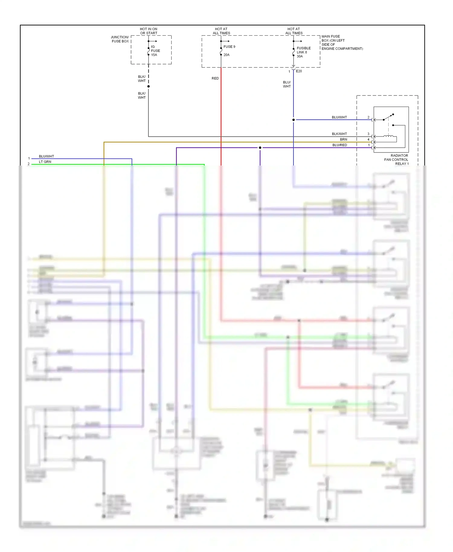 Wiring diagram compressor) for Suzuki Aerio I (2001-2007) (1 of 1)
