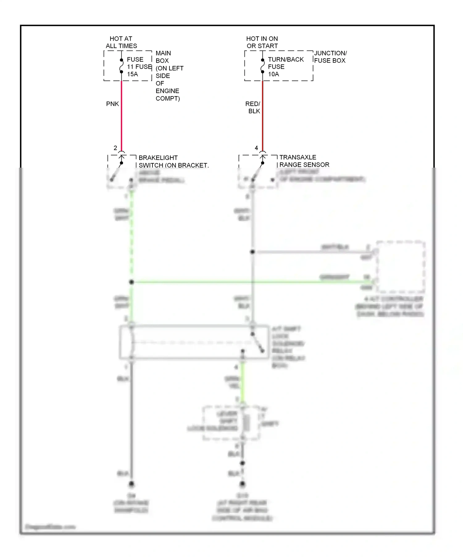 Wiring diagram red for Suzuki Aerio I (2001-2007) (18 of 24)