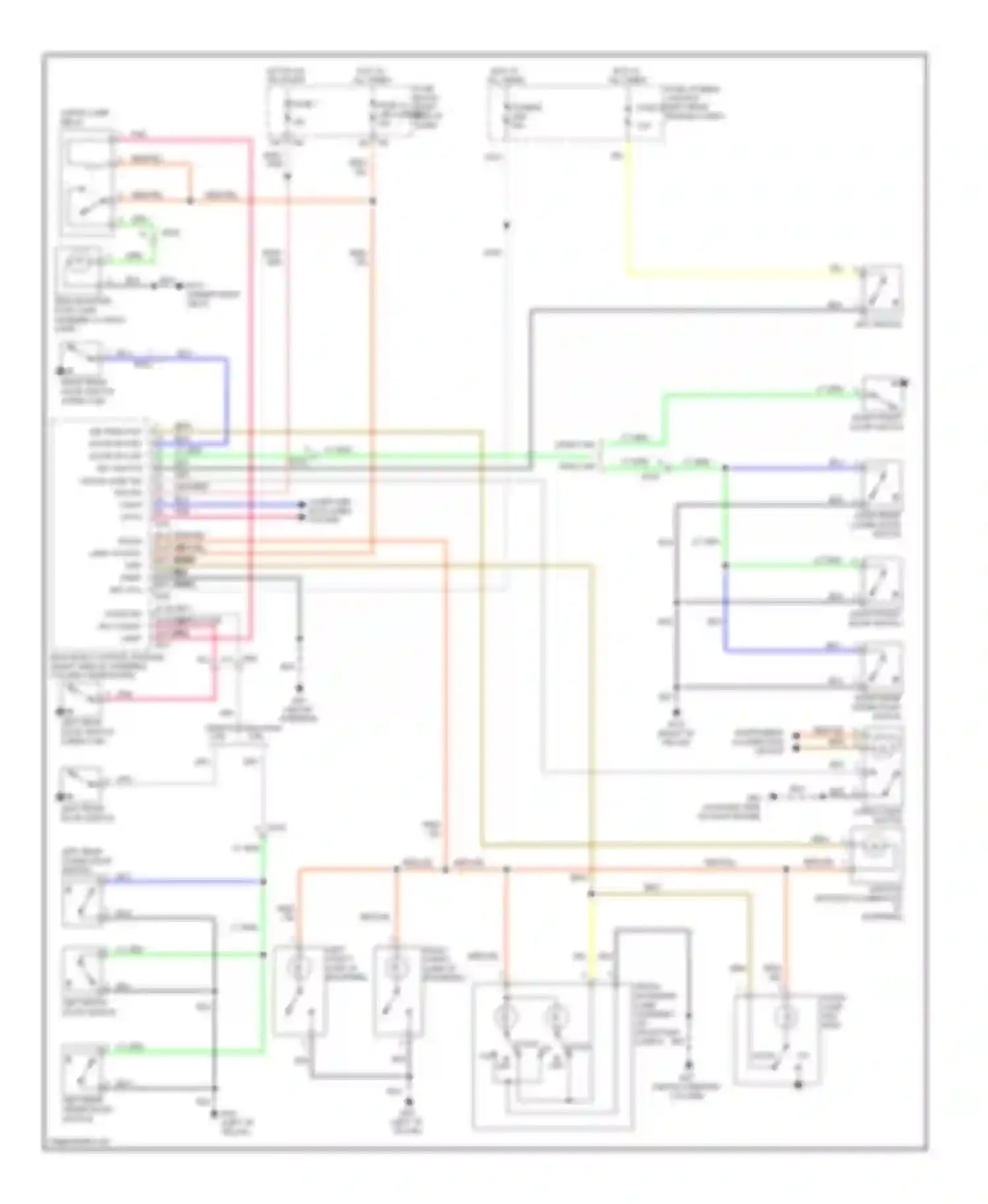Equator Suzuki I (2008-2012): Courtesy lamps circuit, with power door locks