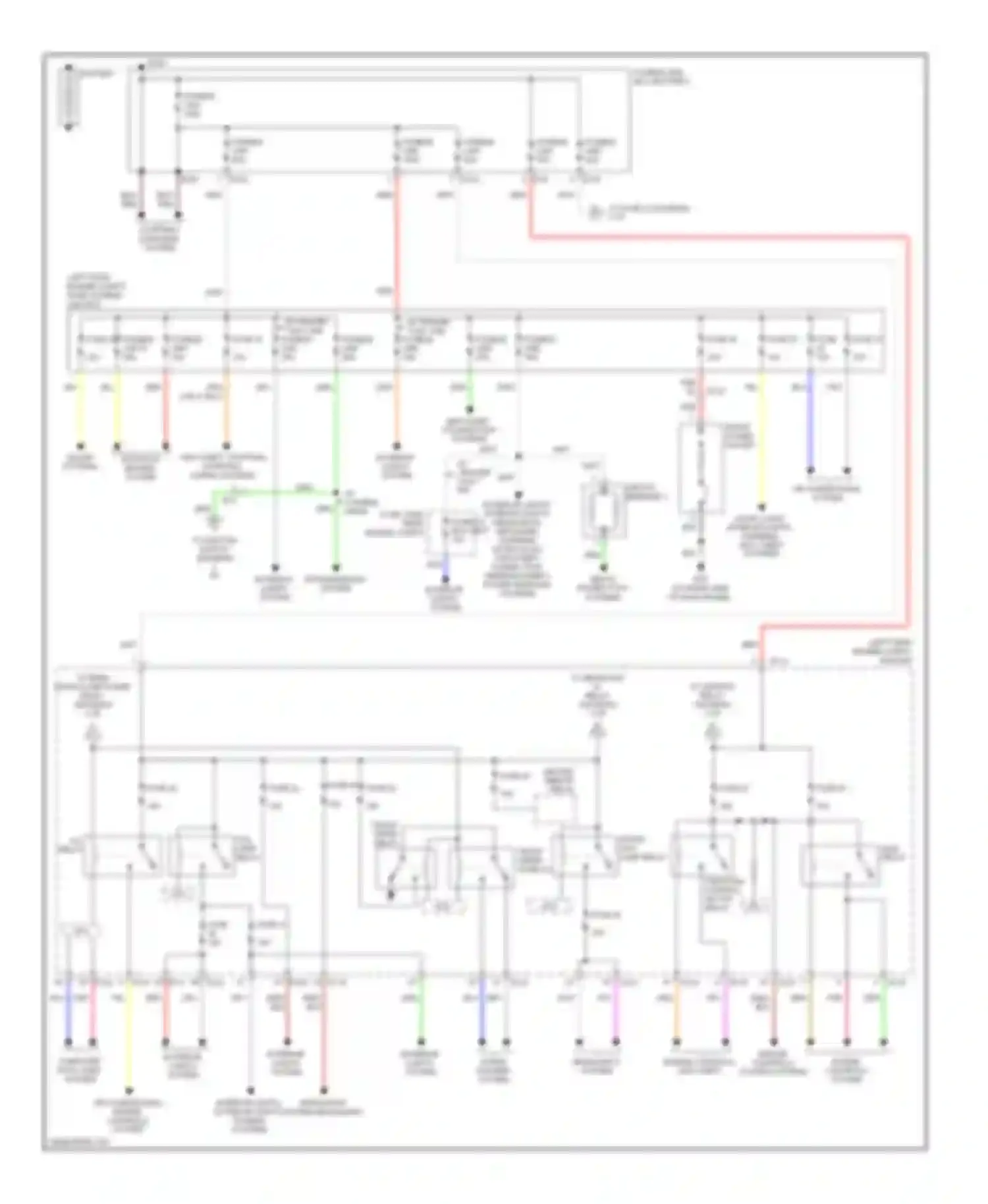 Equator Suzuki I (2008-2012): Power distribution circuit (1 of 2)