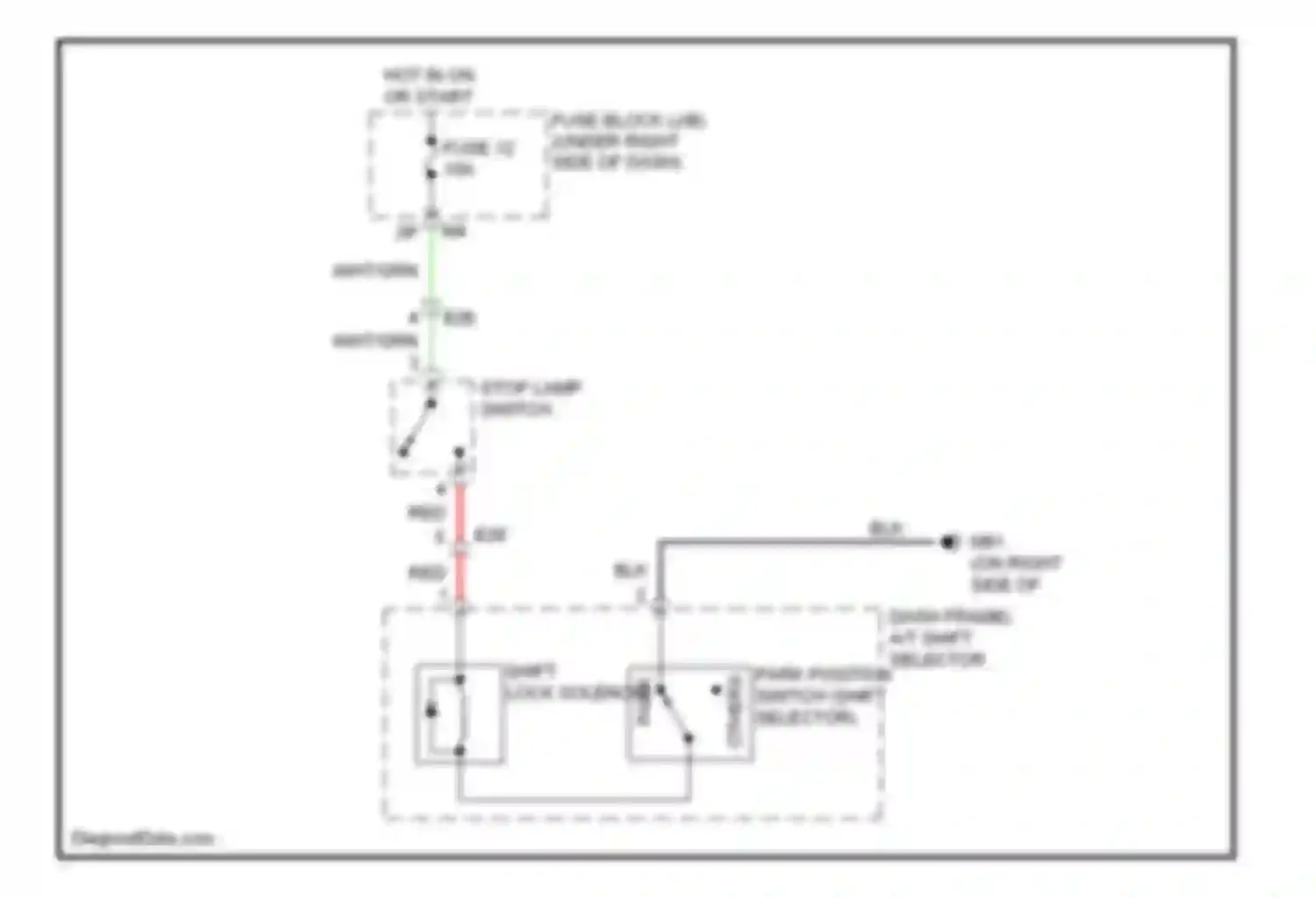 Equator Suzuki I (2008-2012): Shift interlock circuit