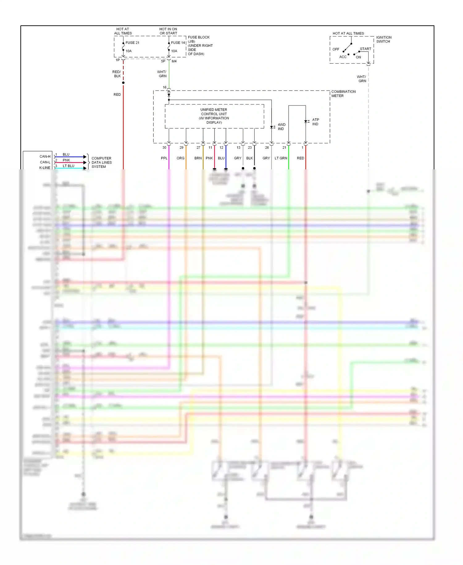 Suzuki Equator I (2008-2012) atp switch switch wiring diagram  (1 of 1)