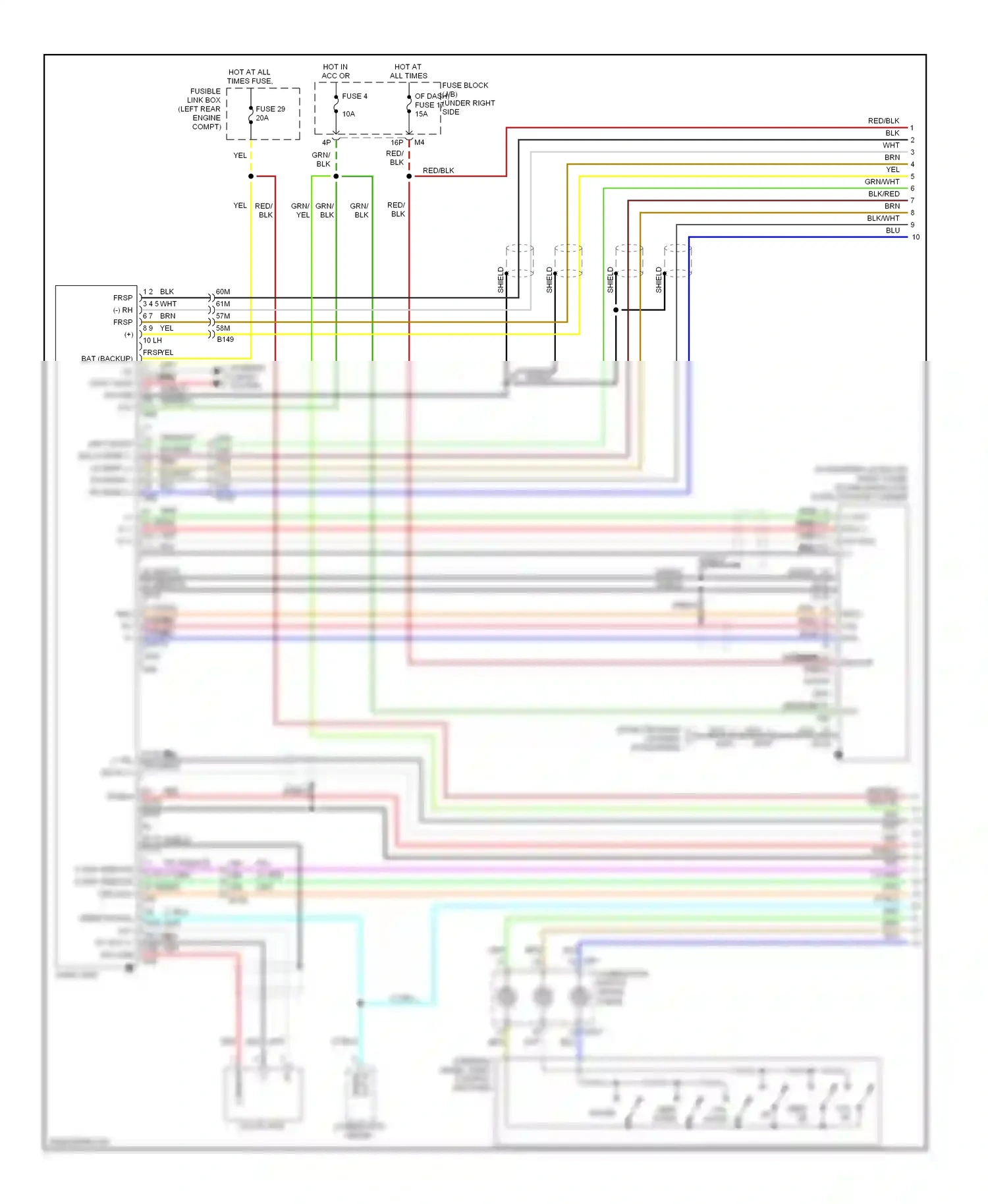 Suzuki Equator I (2008-2012) combination meter wiring diagram  (18 of 24)