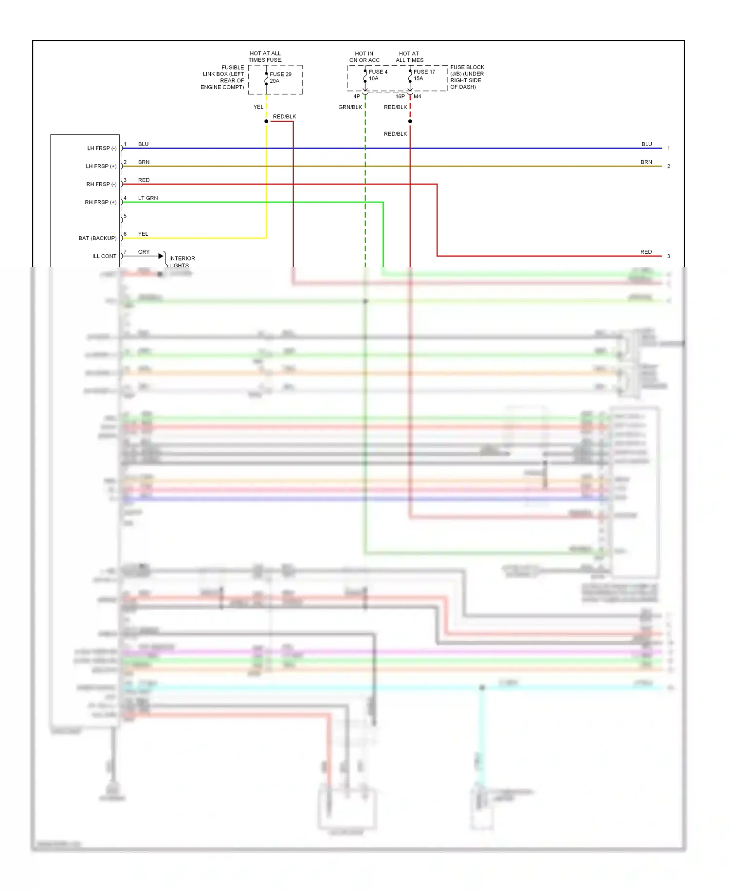 Suzuki Equator I (2008-2012) combination meter wiring diagram  (19 of 24)