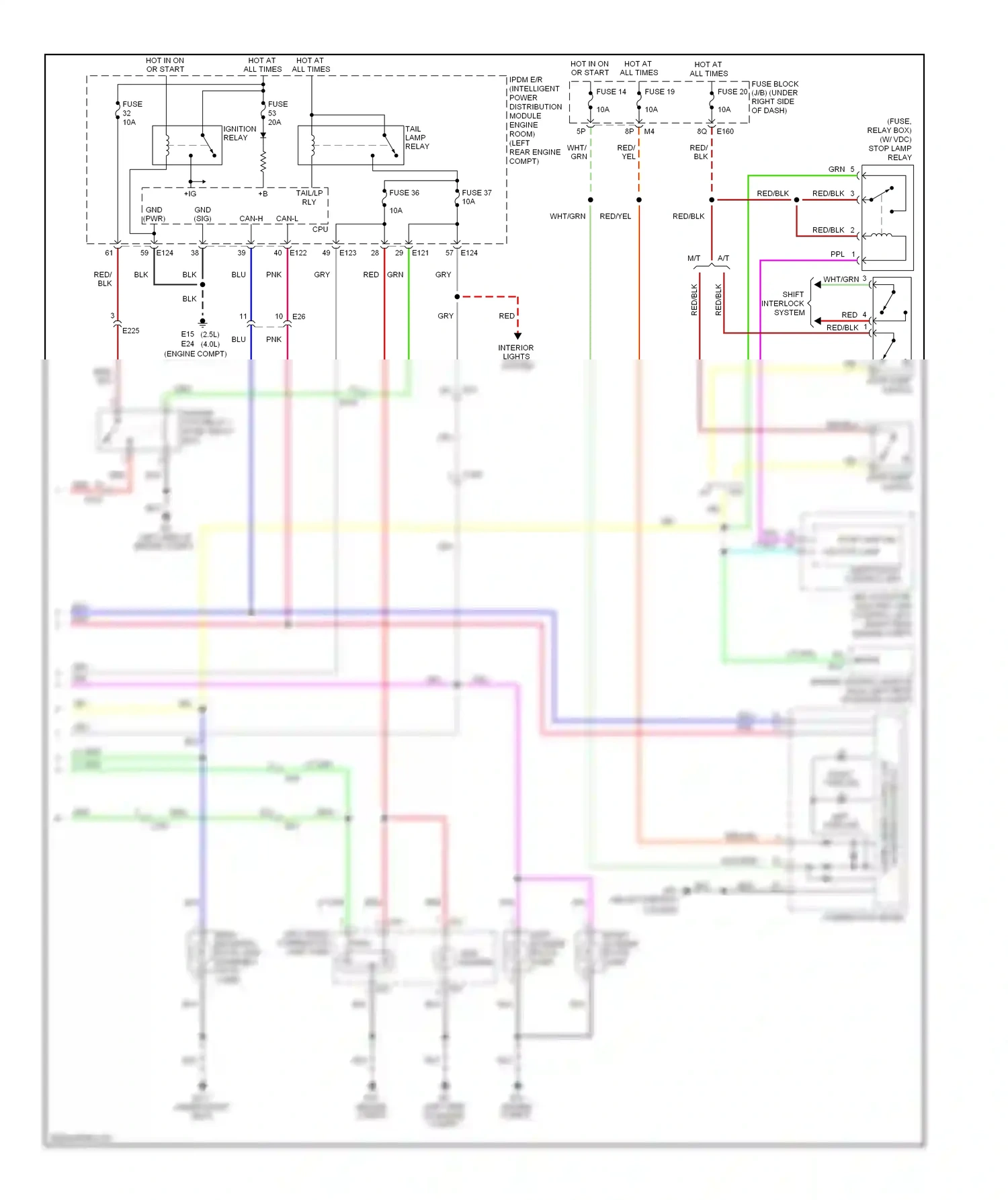Suzuki Equator I (2008-2012) combination meter wiring diagram  (6 of 24)