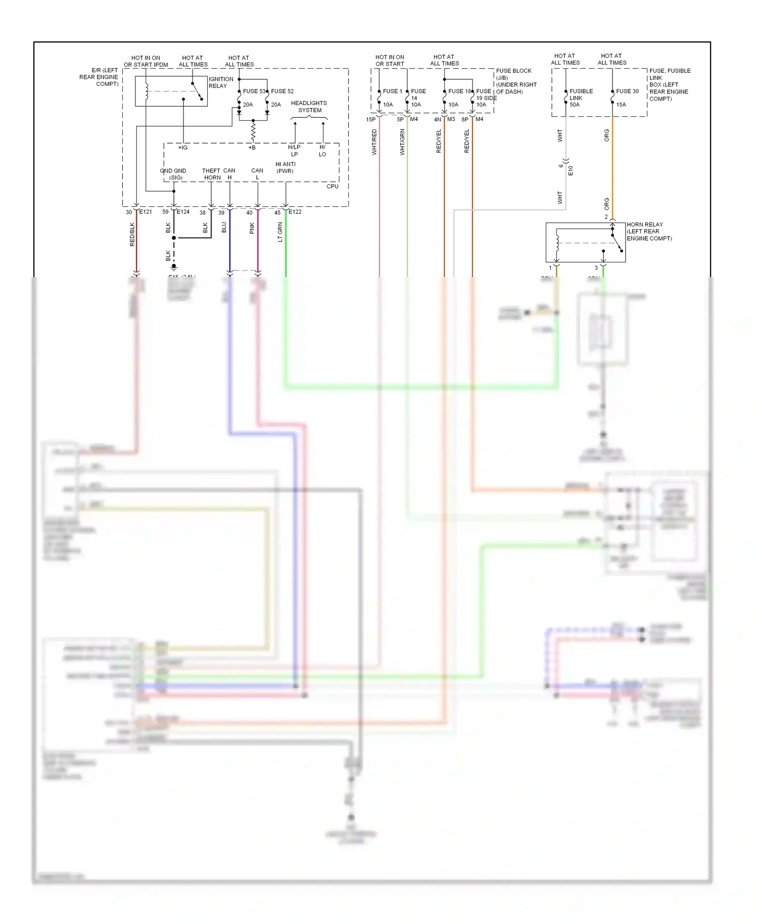 Suzuki Equator I (2008-2012) combination meter wiring diagram  (8 of 24)