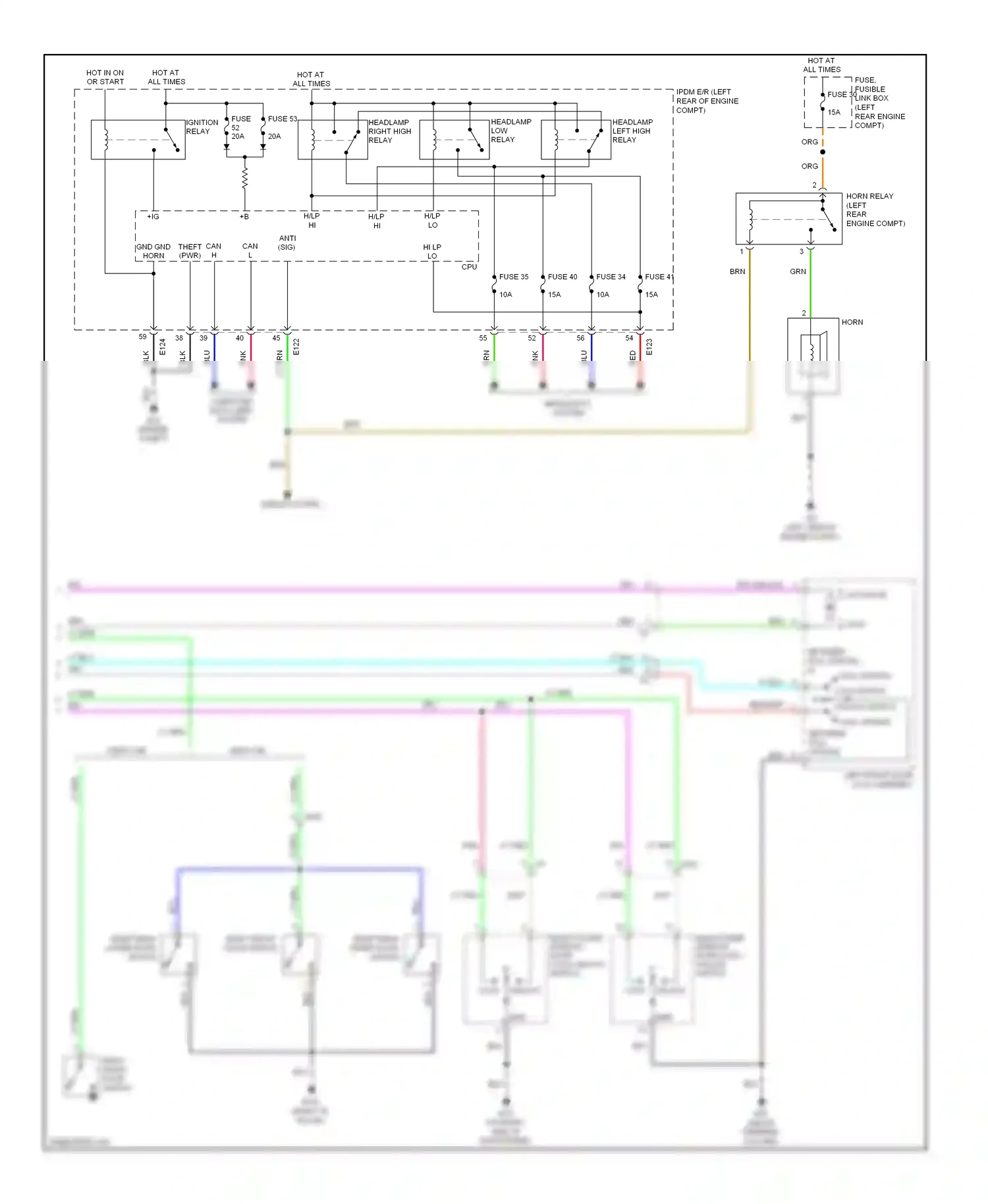 Suzuki Equator I (2008-2012) computer data lines system (engine compt) wiring diagram  (1 of 1)