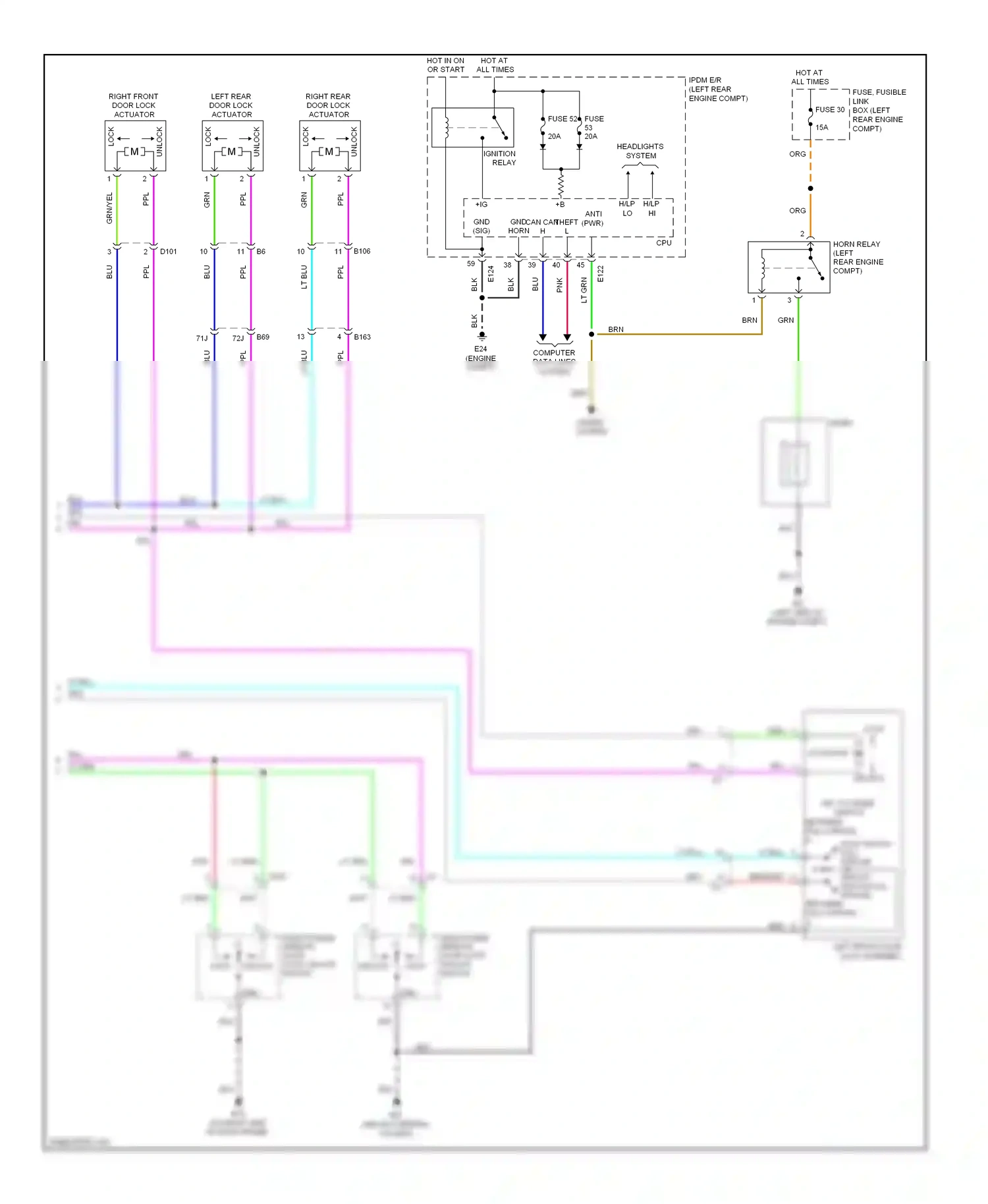 Suzuki Equator I (2008-2012) computer (engine data lines compt) system wiring diagram  (1 of 1)