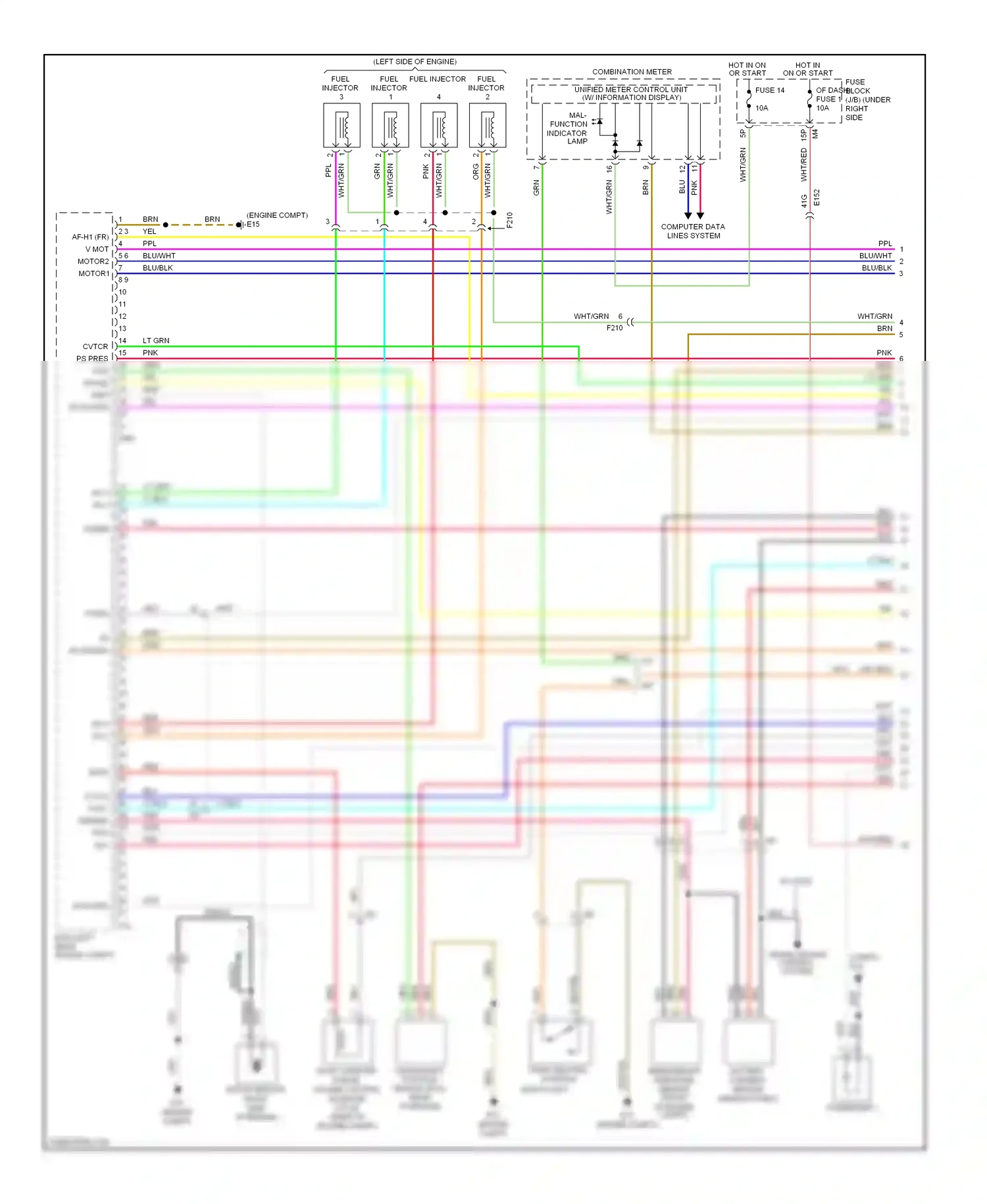 Suzuki Equator I (2008-2012) cruise (engine compt) control system wiring diagram  (1 of 1)