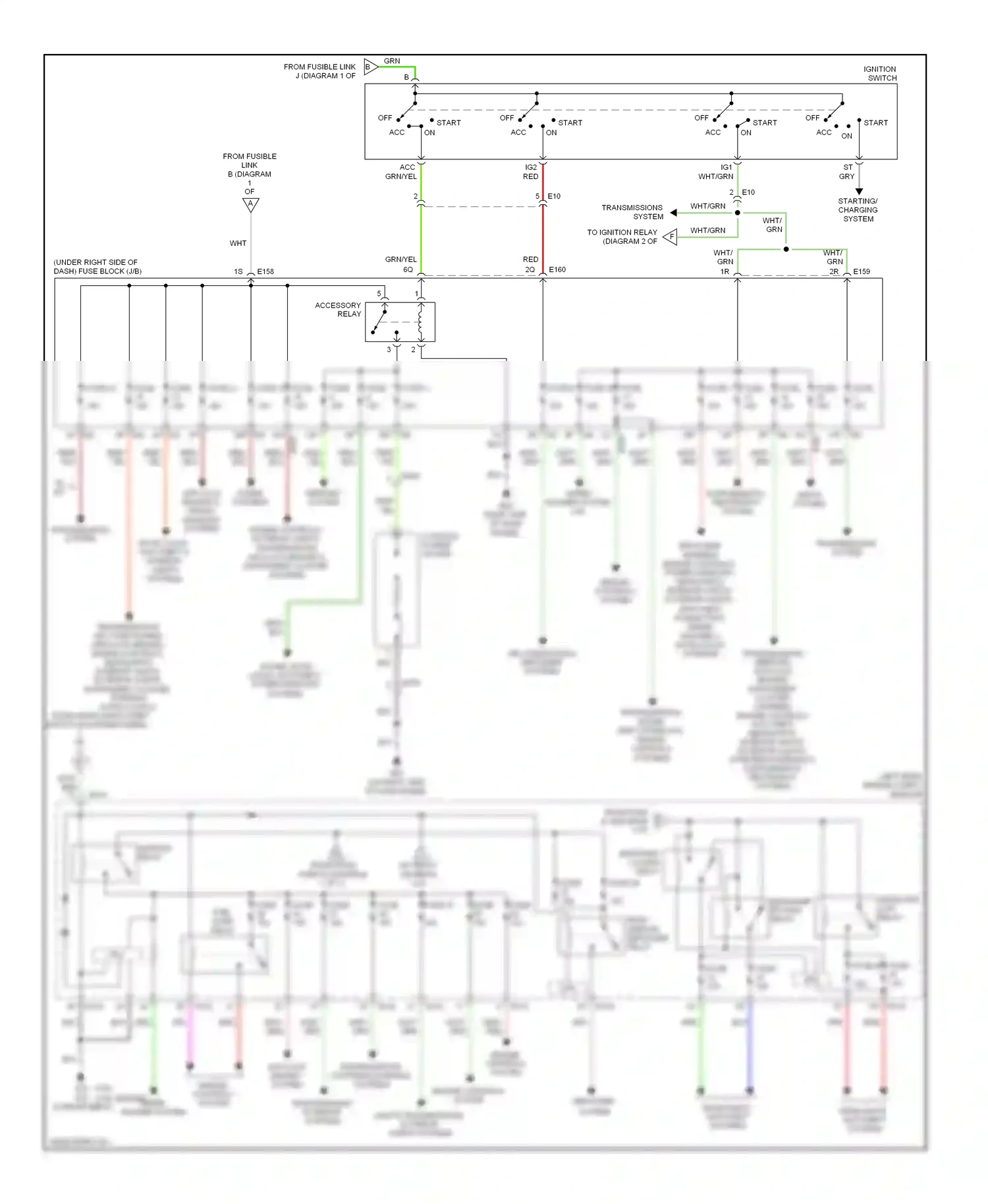 Suzuki Equator I (2008-2012) engine controls system, defogger system wiring diagram  (1 of 1)