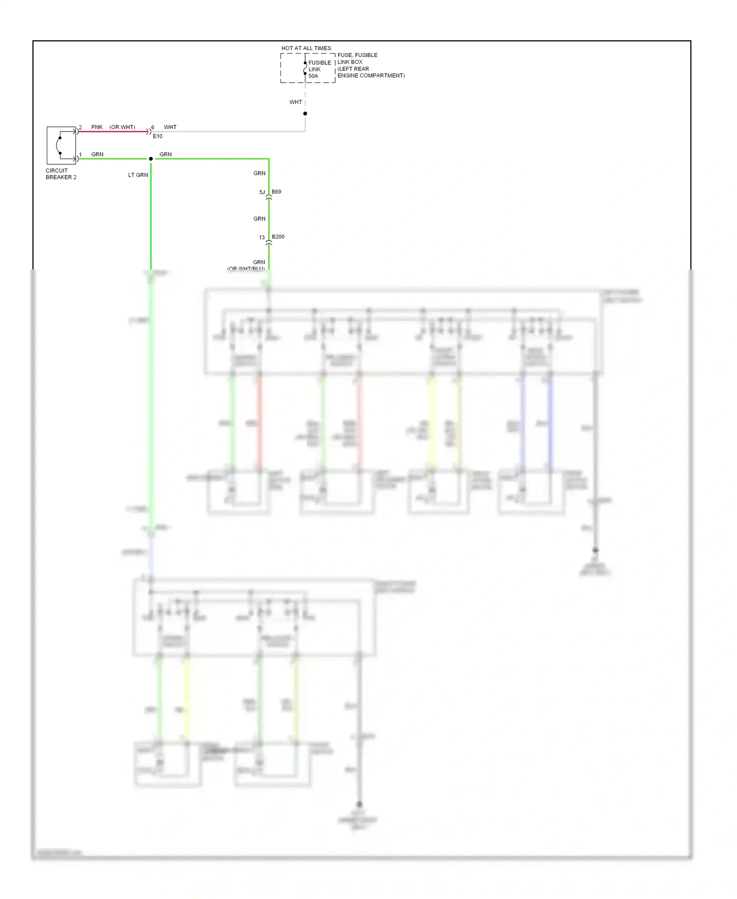 Suzuki Equator I (2008-2012) front lifting switch wiring diagram  (1 of 1)