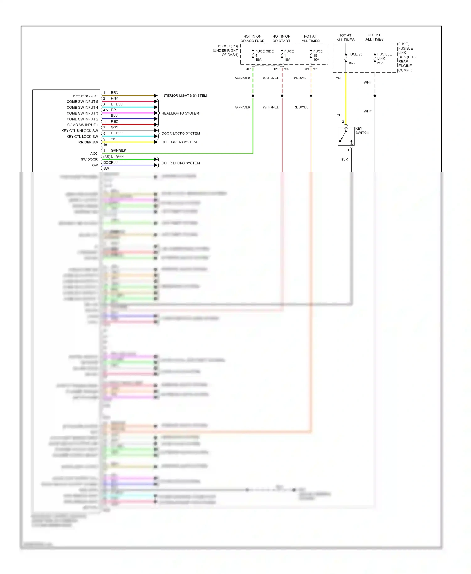 Suzuki Equator I (2008-2012) key switch wiring diagram  (1 of 9)