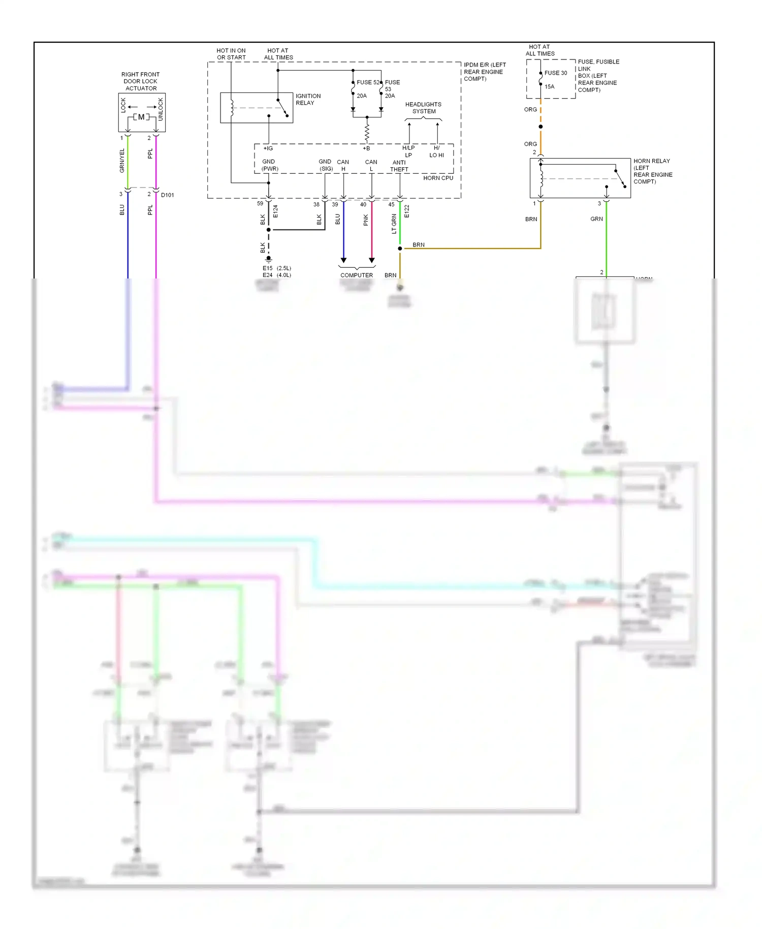 Suzuki Equator I (2008-2012) lock wiring diagram  (4 of 7)