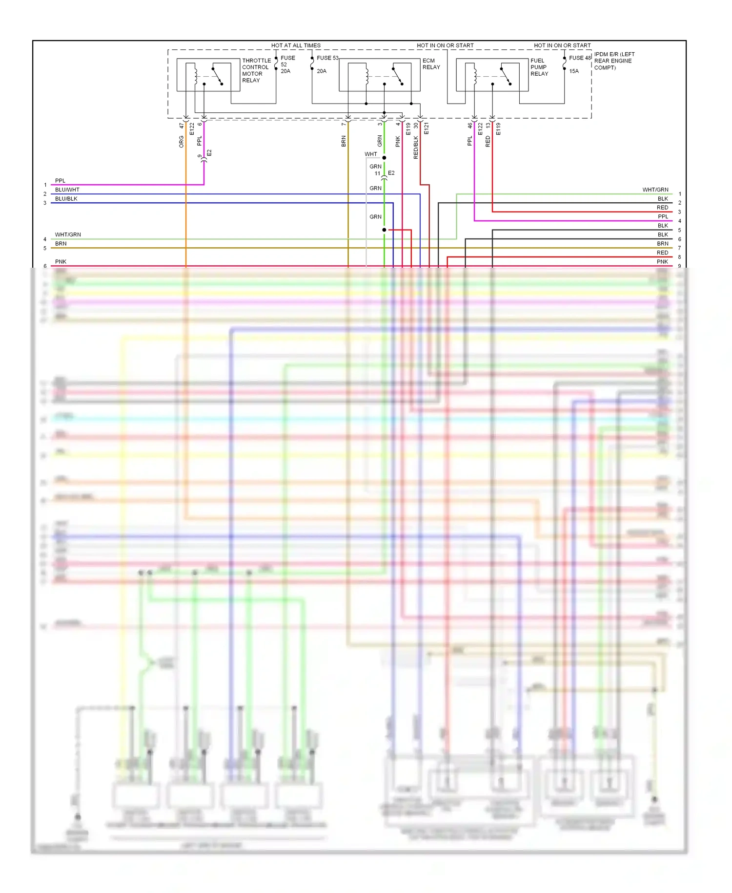 Suzuki Equator I (2008-2012) sensor 1 wiring diagram  (2 of 2)