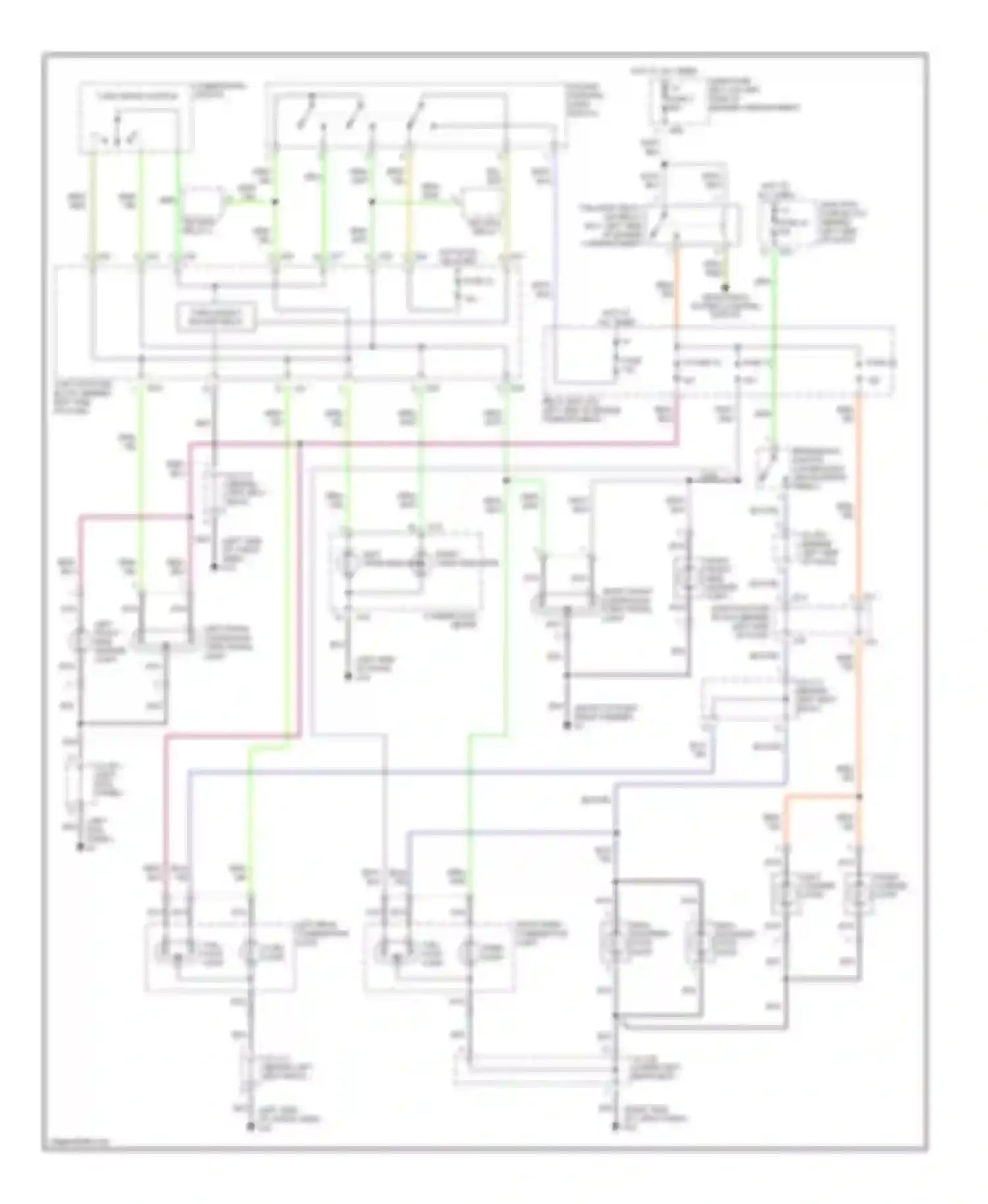 Esteem Suzuki I (1995-2004): Exterior lamps circuit, wagon