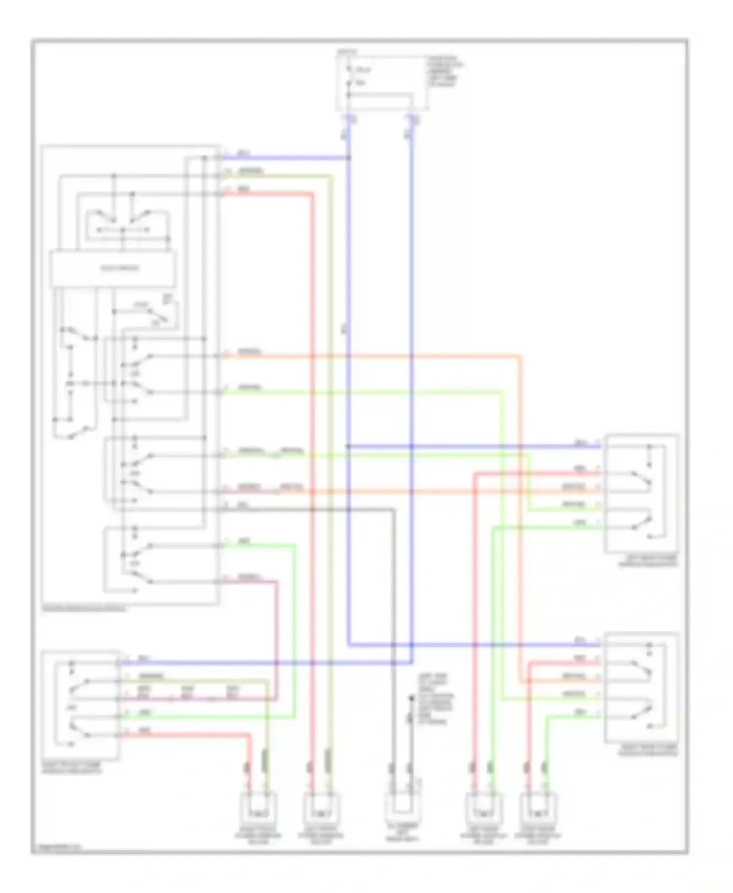 Esteem Suzuki I (1995-2004): Power window circuit