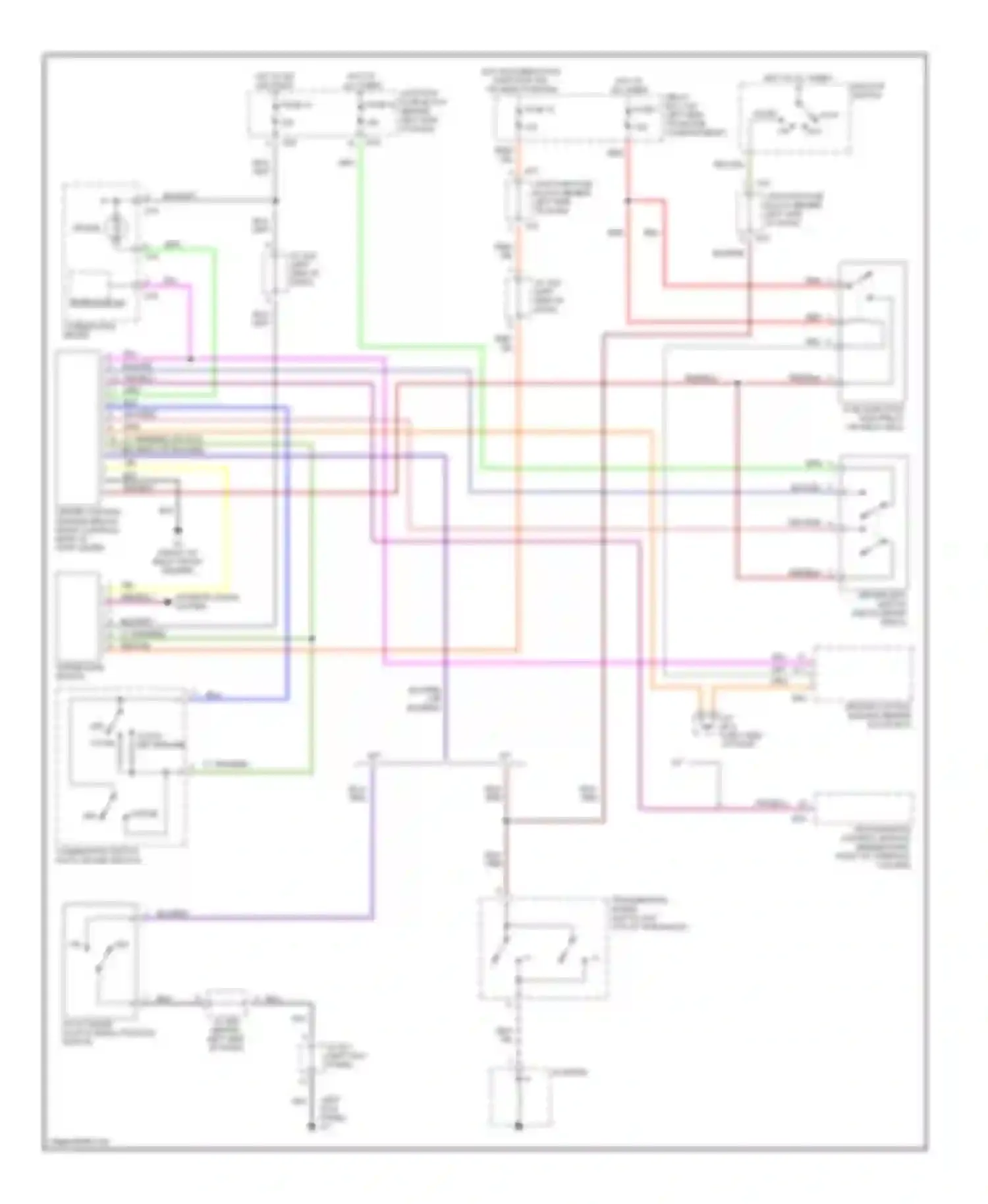 Wiring diagram ignition switch for Suzuki Esteem I (1995-2004) (2 of 6)