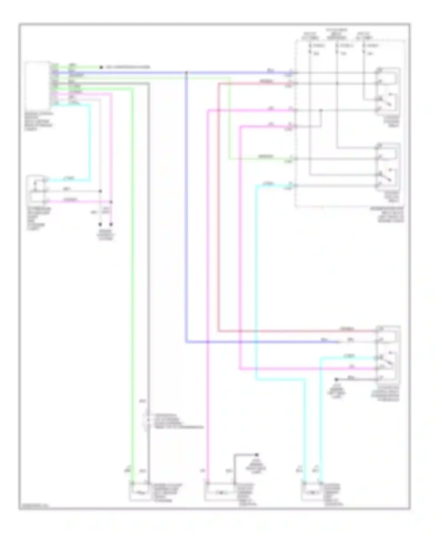 Forenza Suzuki I (2003-2008): Cooling fan circuit