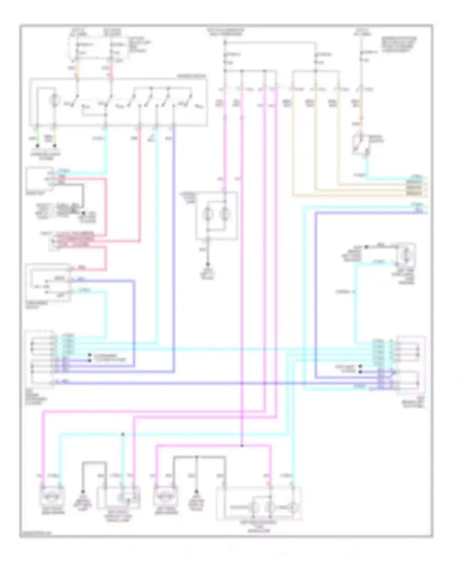 Forenza Suzuki I (2003-2008): Exterior lamps circuit, notchback (1 of 2)