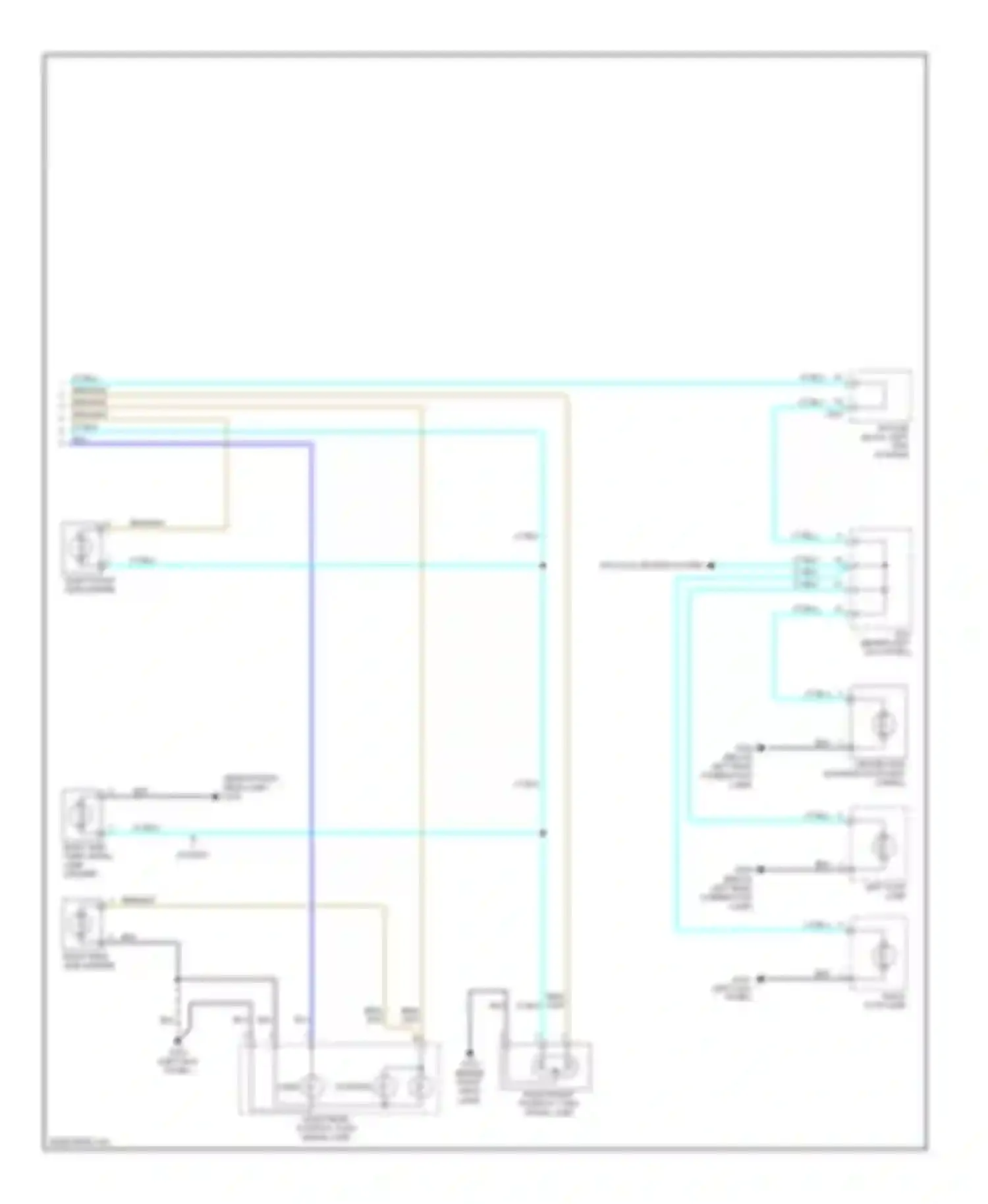 Forenza Suzuki I (2003-2008): Exterior lamps circuit, wagon (2 of 2)
