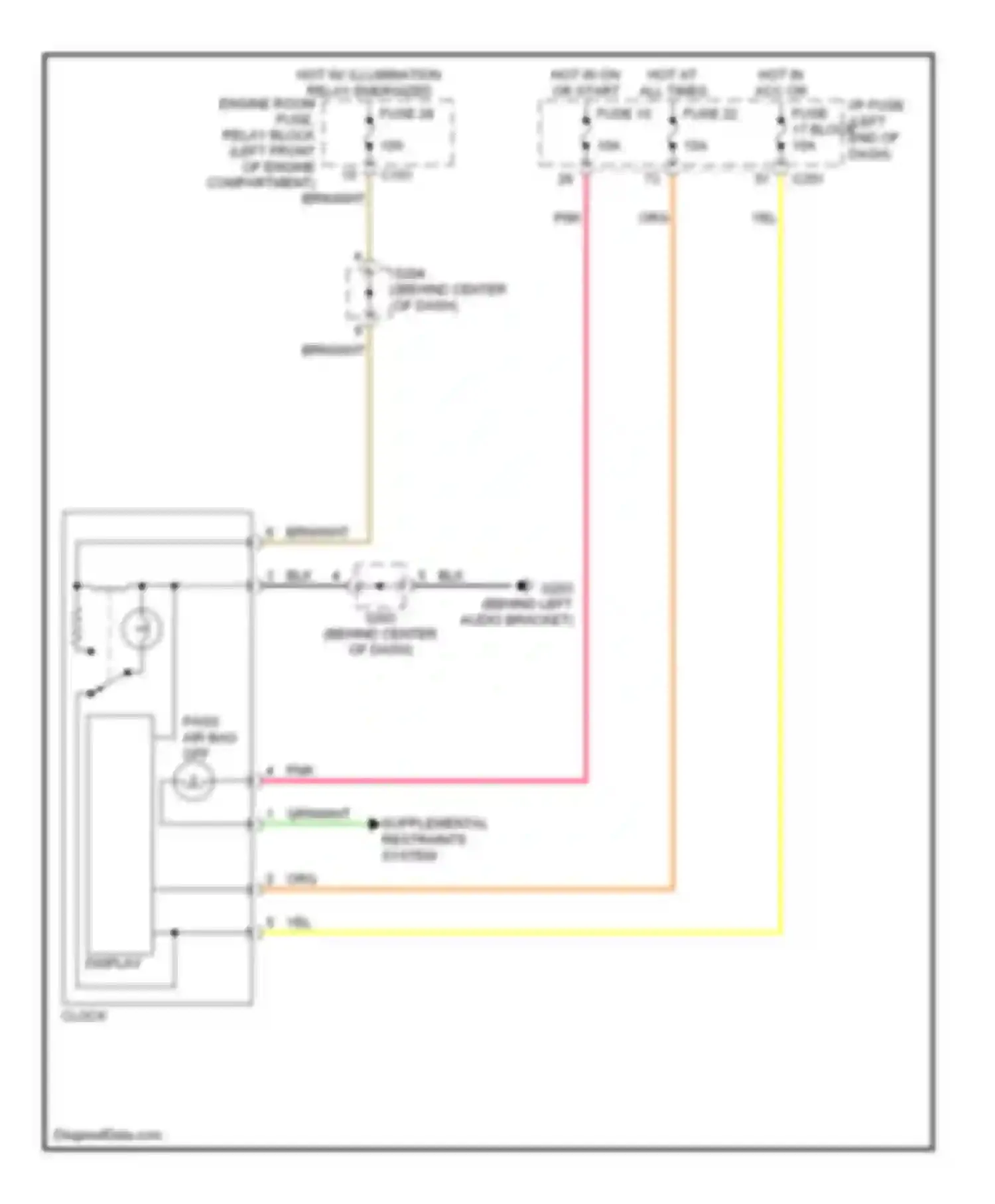 Forenza Suzuki I (2003-2008): Clock circuit