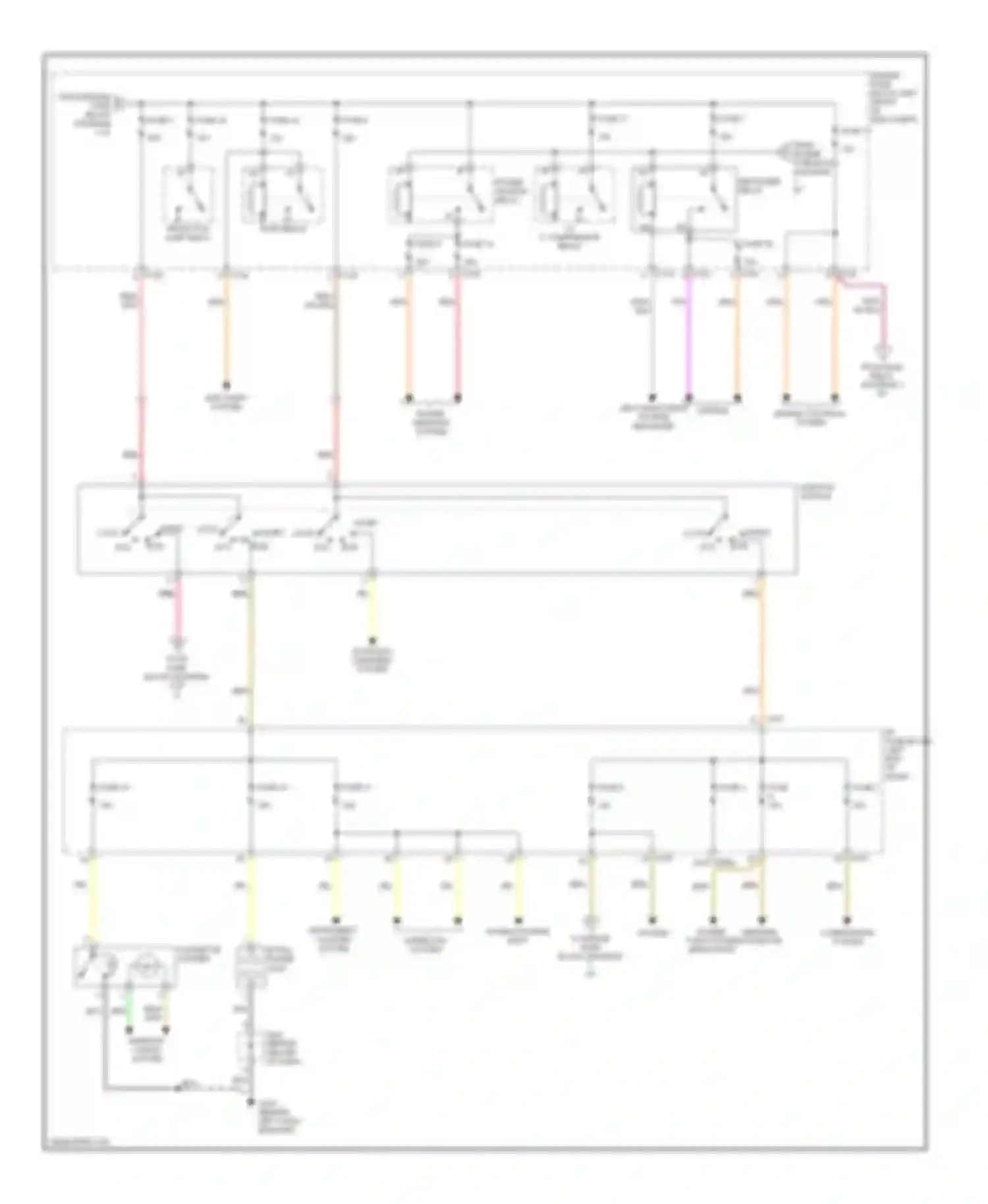 Forenza Suzuki I (2003-2008): Power distribution circuit (2 of 3)