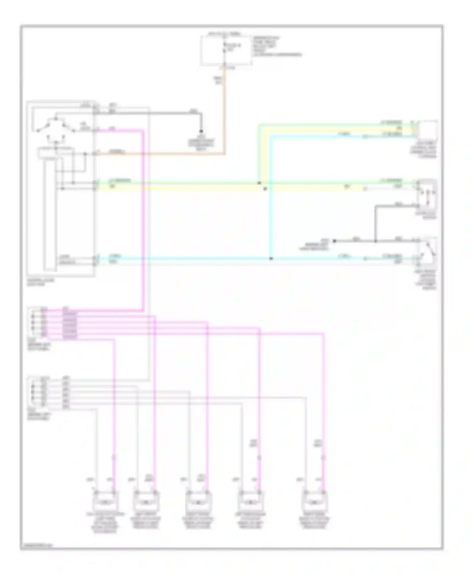 Forenza Suzuki I (2003-2008): Power door locks circuit