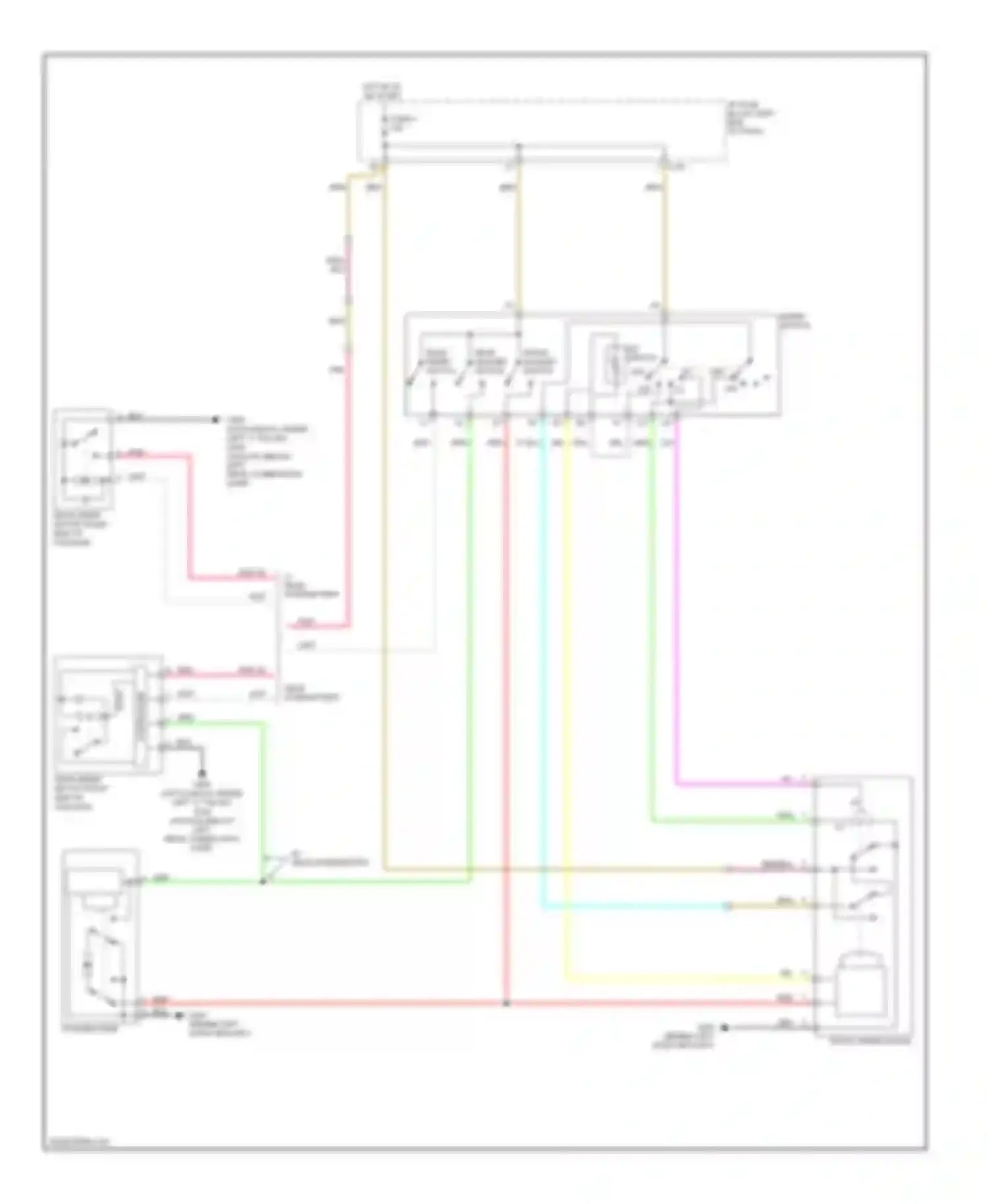 Forenza Suzuki I (2003-2008): Wiper/washer circuit, wagon