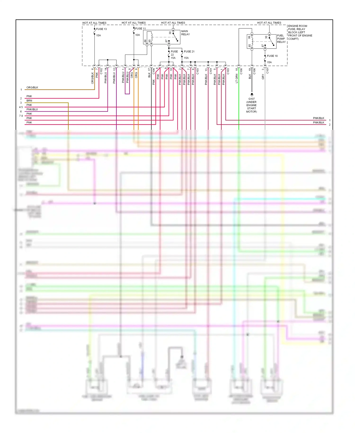 Suzuki Forenza I (2003-2008) (under engine) wiring diagram  (2 of 2)