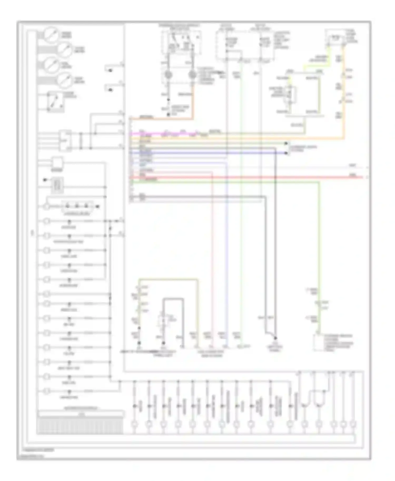 Kizashi Suzuki I (2009-2014): Instrument cluster circuit (1 of 2)