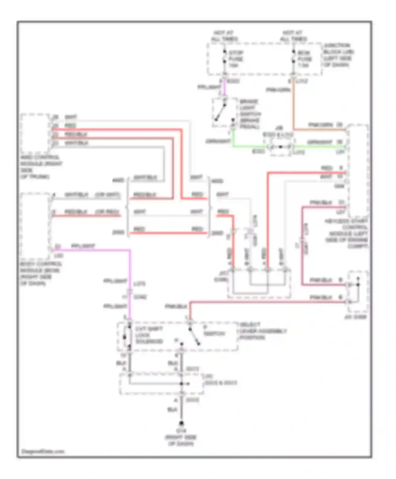 Kizashi Suzuki I (2009-2014): Shift interlock circuit