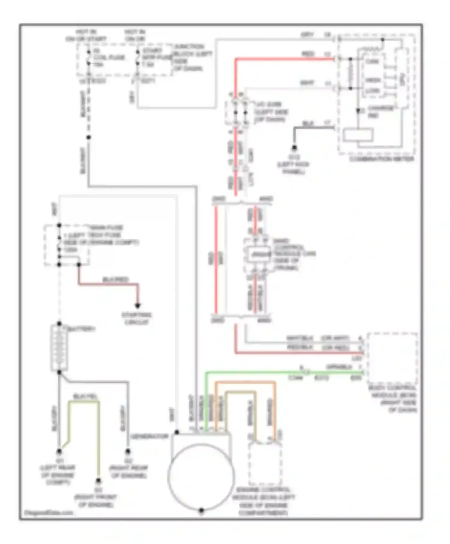 Kizashi Suzuki I (2009-2014): Charging circuit
