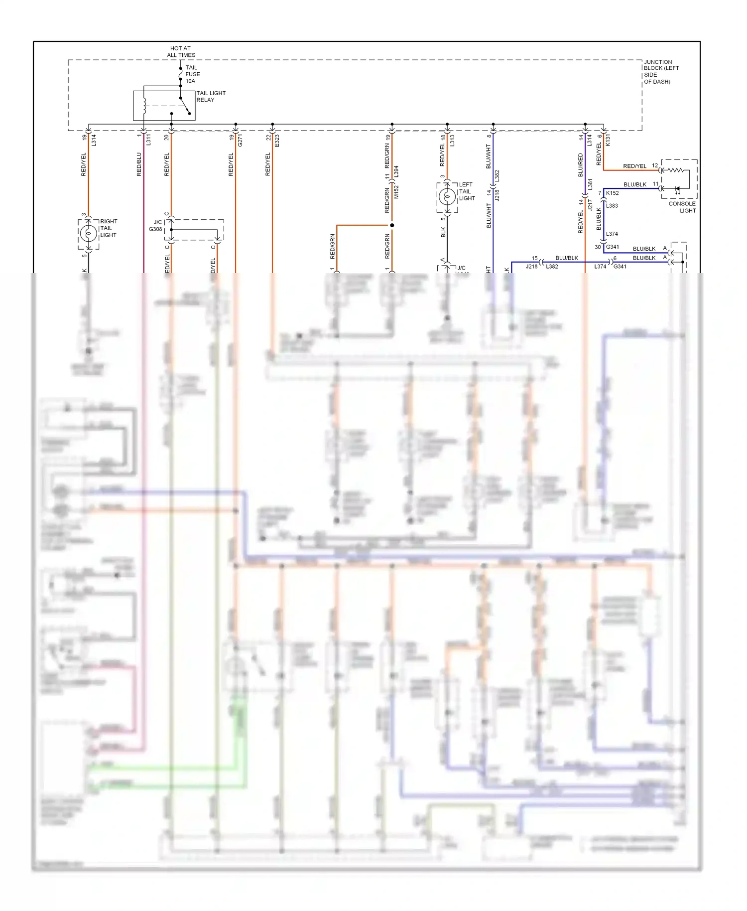 Suzuki Kizashi I (2009-2014) blk/yel wiring diagram  (12 of 27)