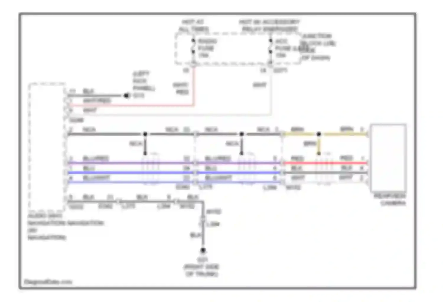 Wiring diagram blu/red for Suzuki Kizashi I (2009-2014) (20 of 30)