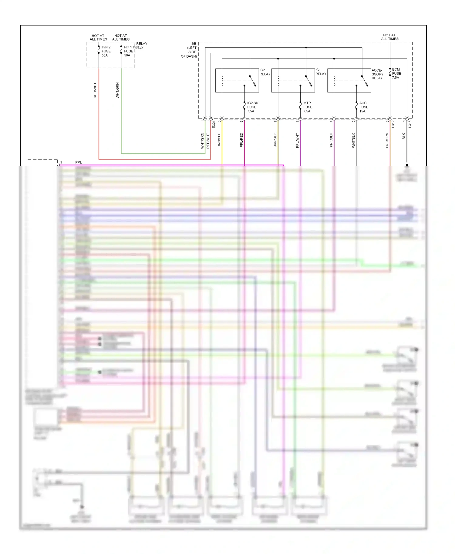 Suzuki Kizashi I (2009-2014) brn/yel wiring diagram  (2 of 9)