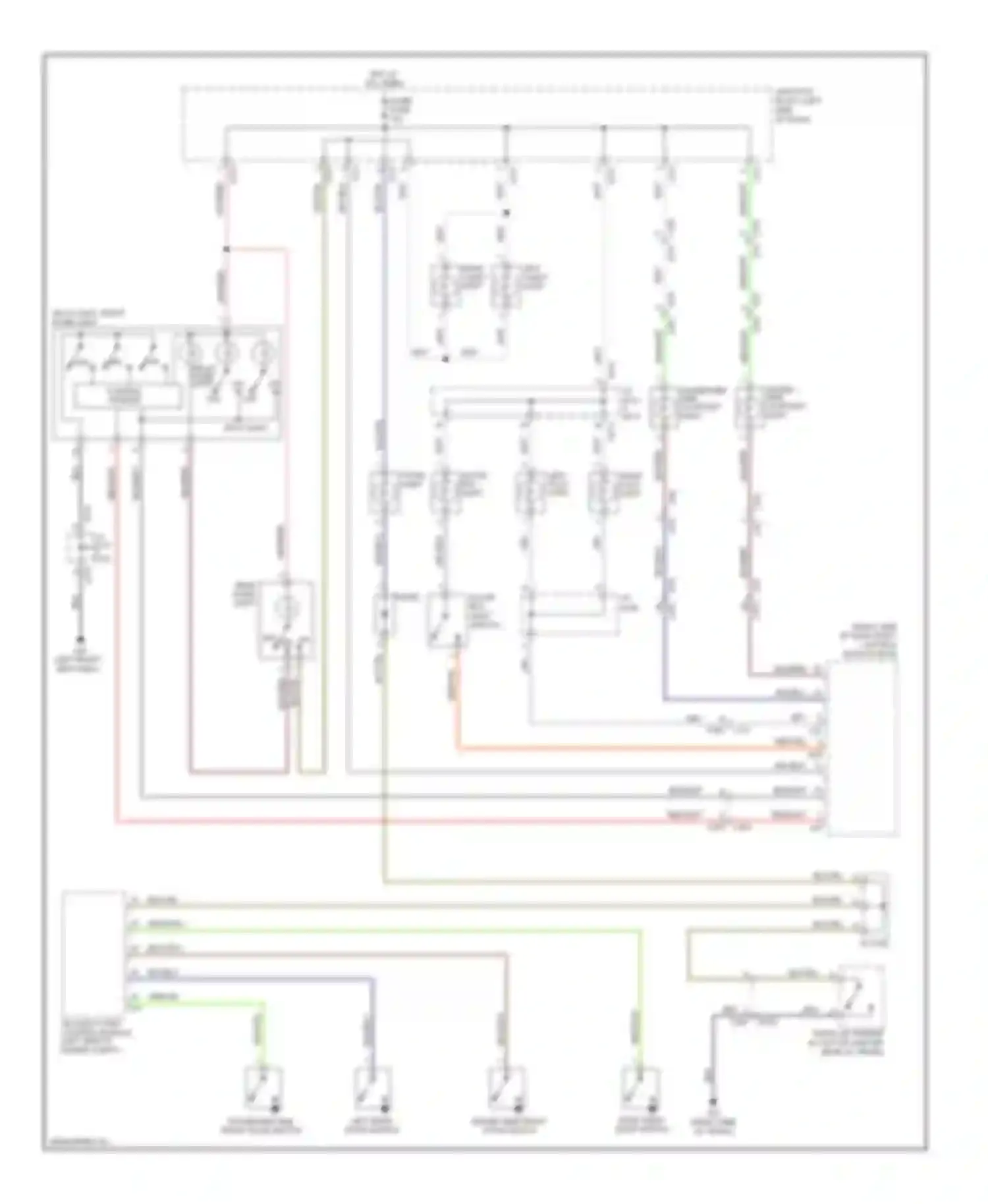Wiring diagram driver side front door switch for Suzuki Kizashi I (2009-2014) (1 of 1)