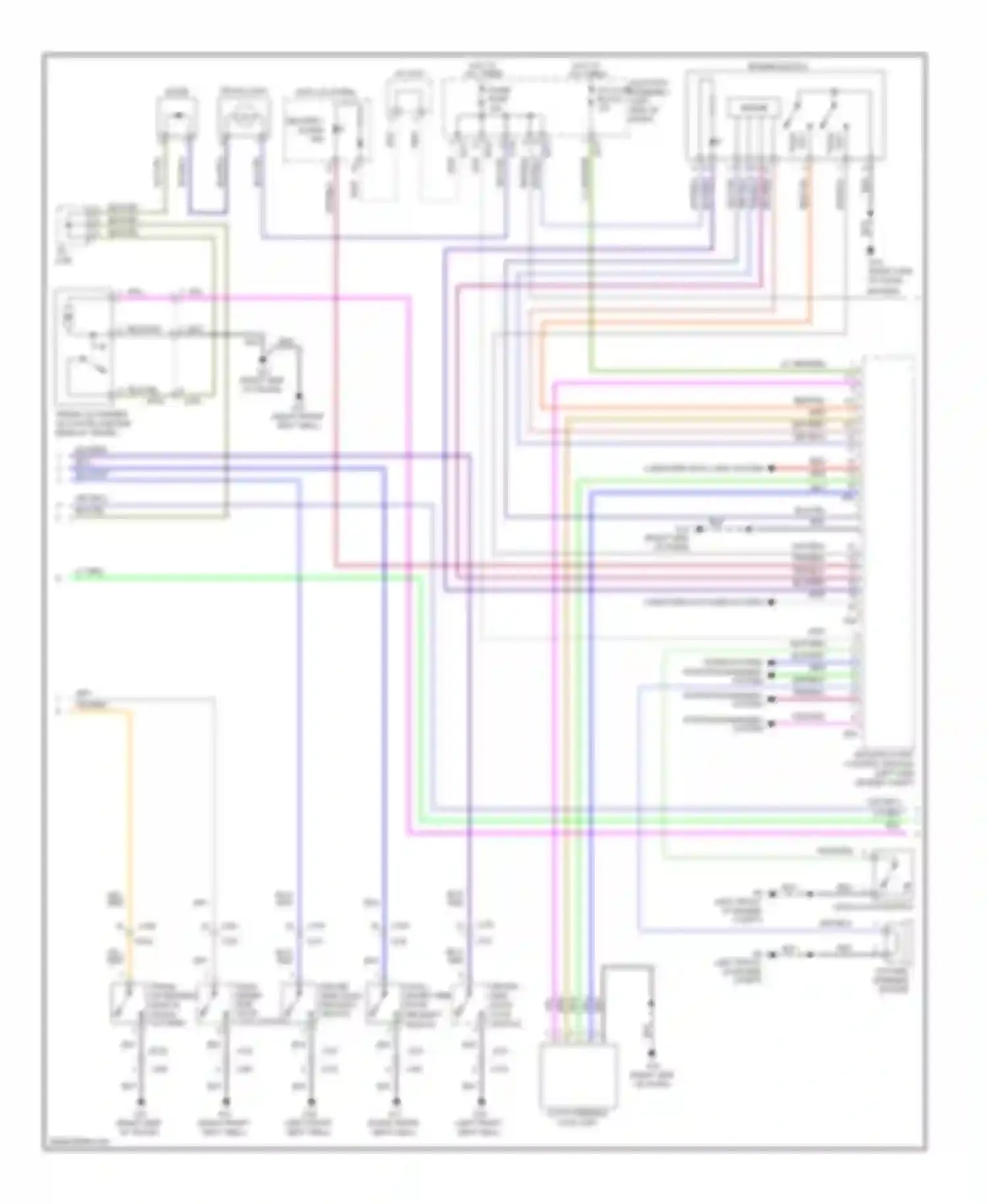 Wiring diagram keyless start control module (left side of for Suzuki Kizashi I (2009-2014) (1 of 2)