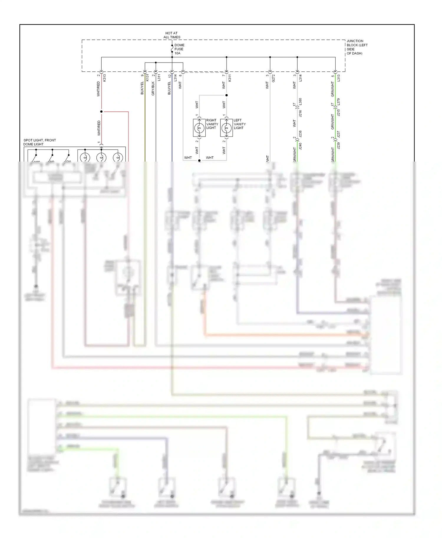 Suzuki Kizashi I (2009-2014) left foot light wiring diagram  (1 of 1)