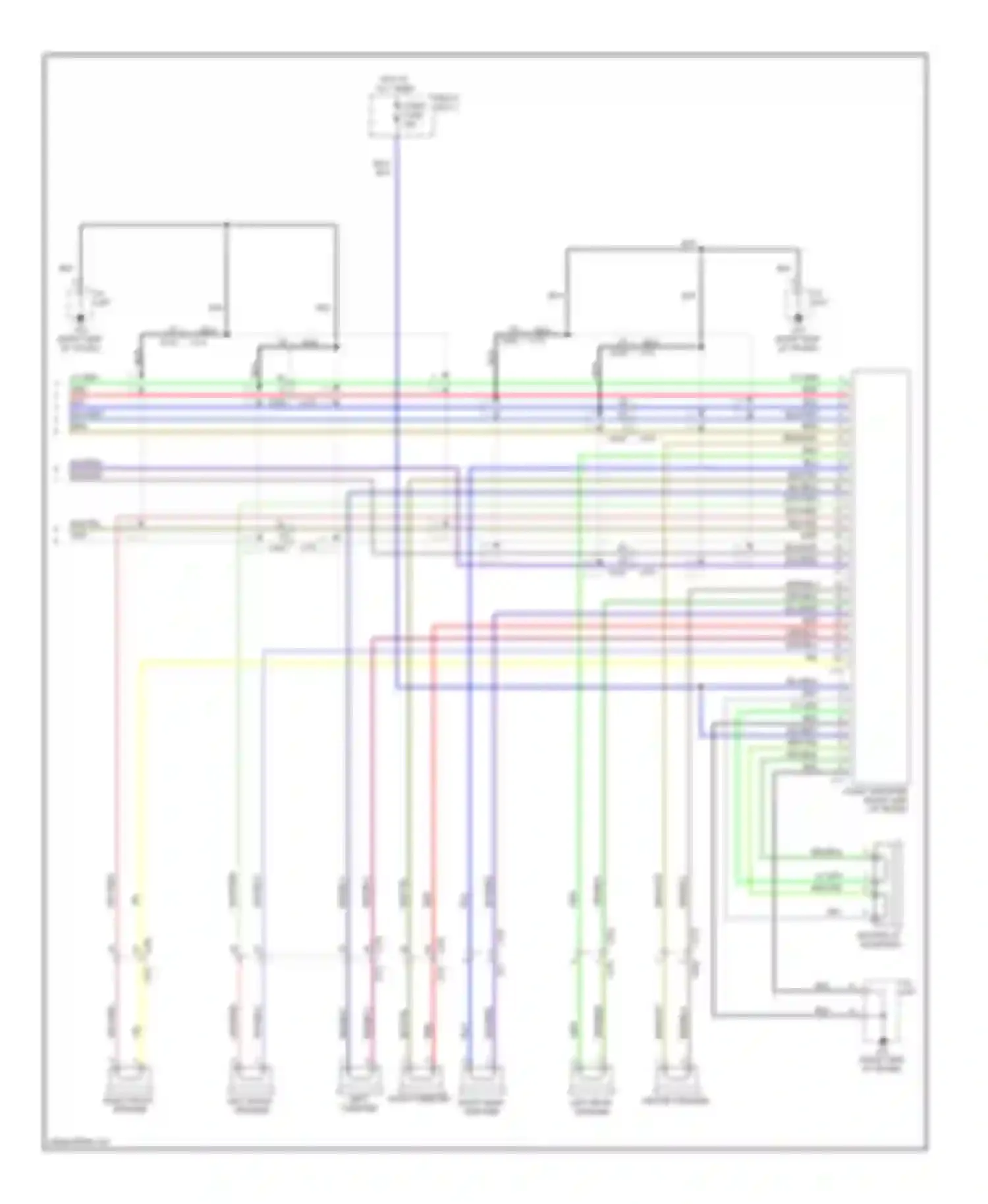 Wiring diagram left front speaker for Suzuki Kizashi I (2009-2014) (1 of 4)